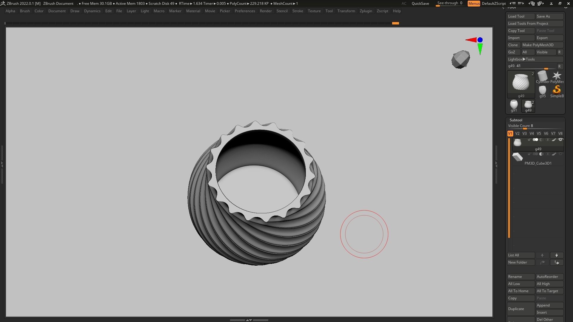 pot g49 3D print model 3D print model_8