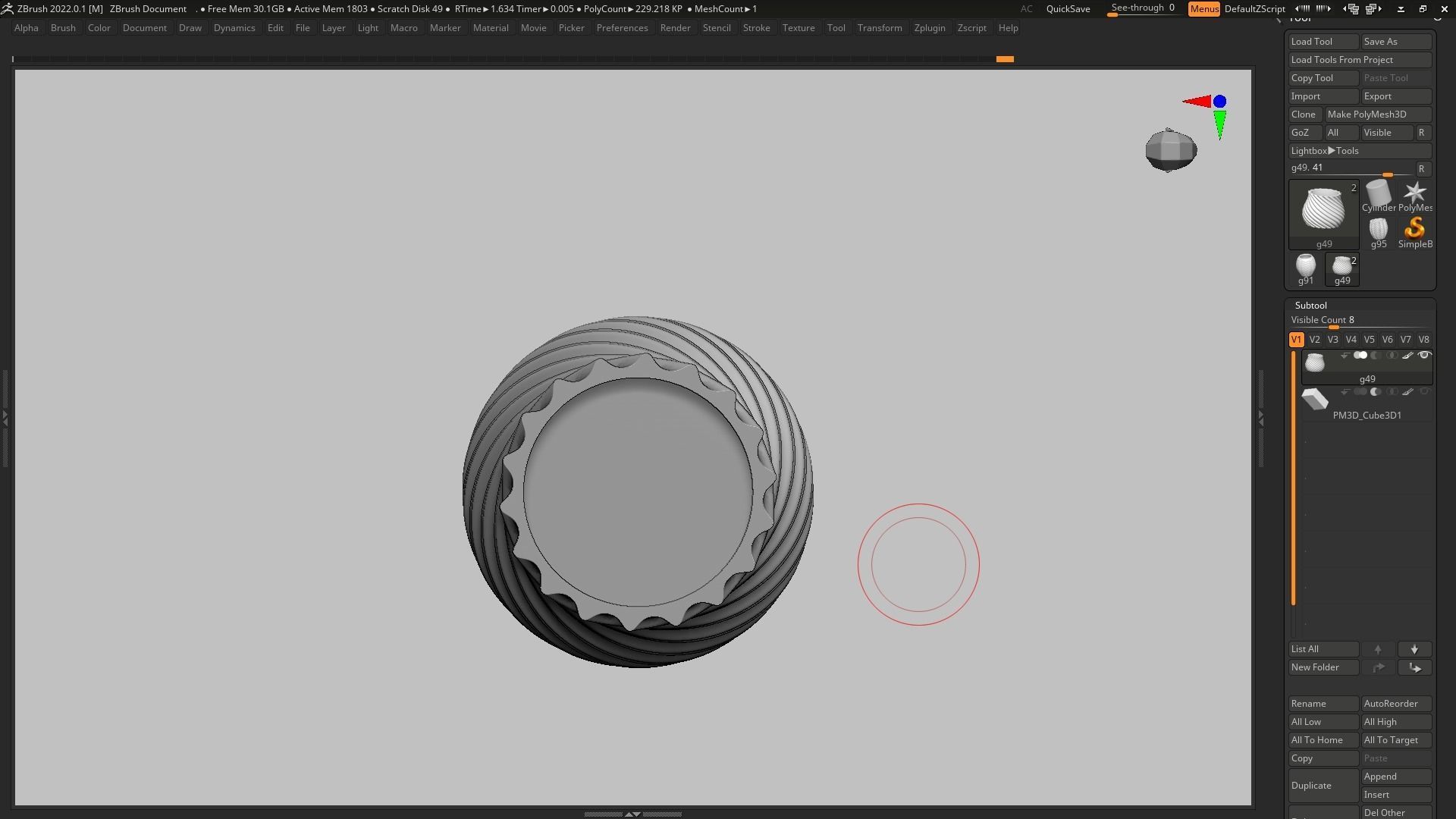 pot g49 3D print model 3D print model_9