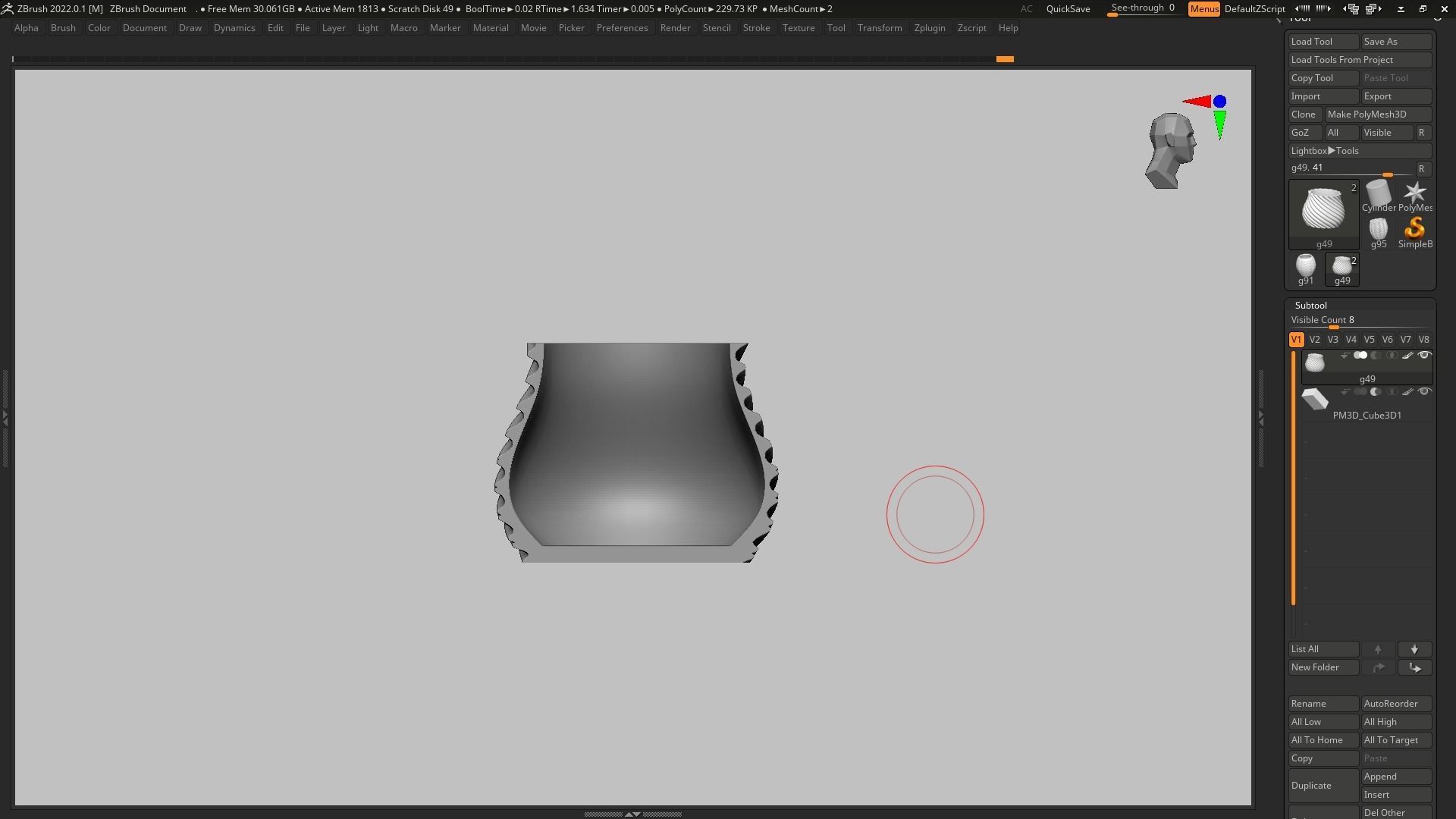 pot g49 3D print model 3D print model_14