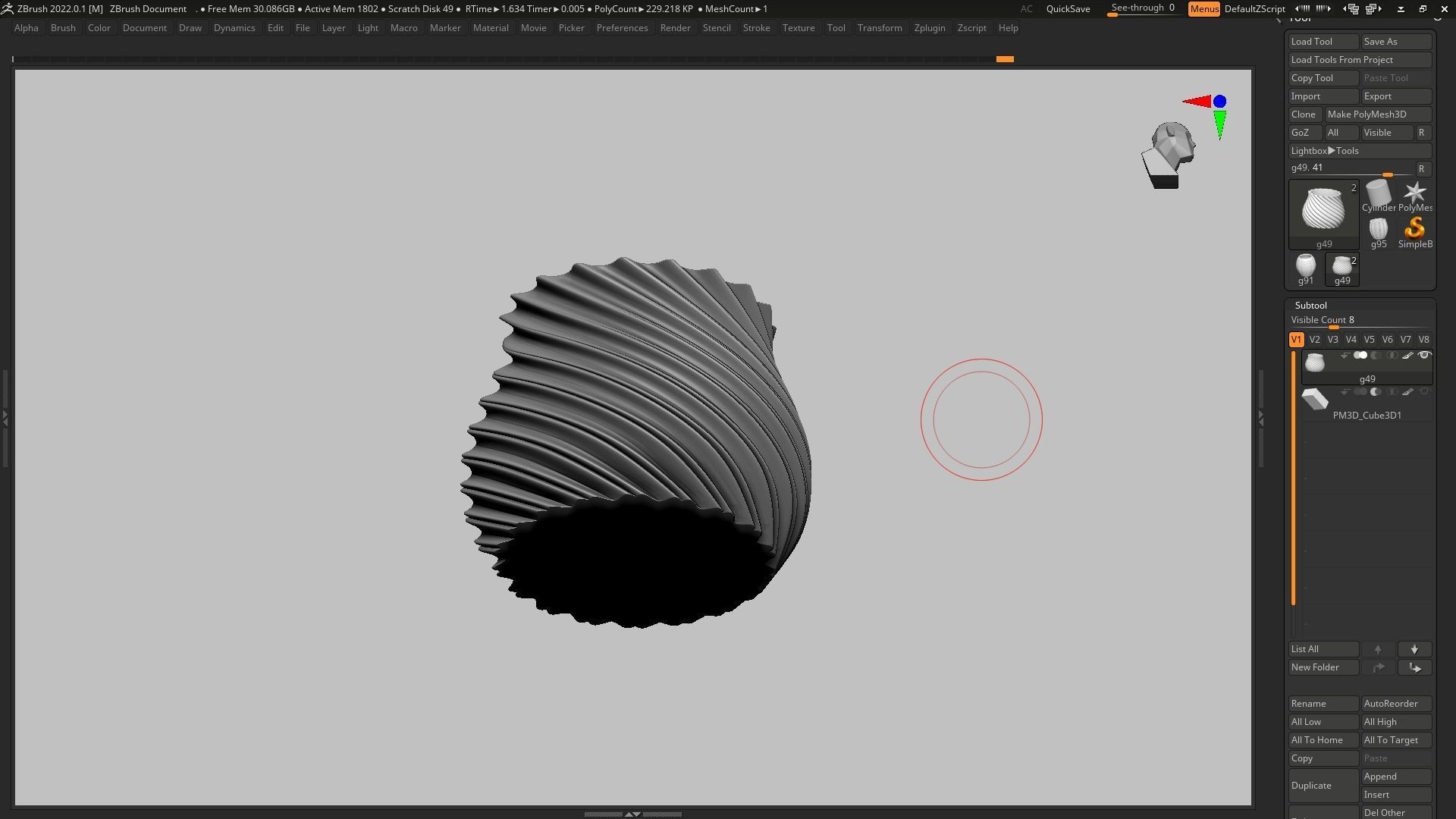pot g49 3D print model 3D print model_11