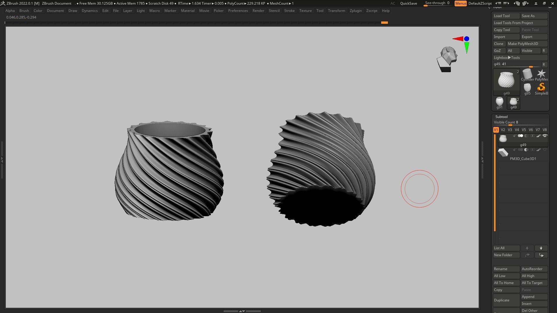 pot g49 3D print model 3D print model_13