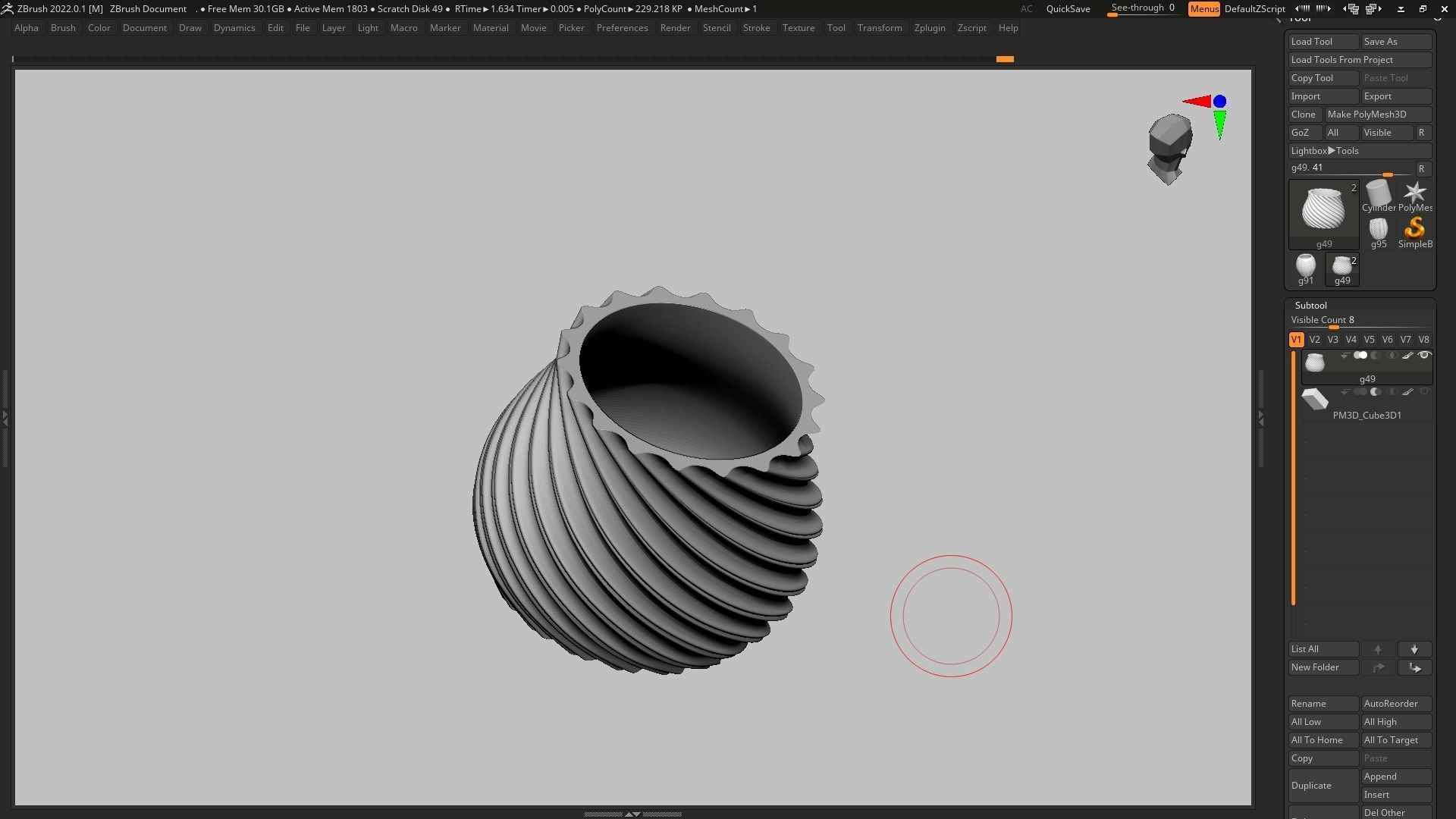 pot g49 3D print model 3D print model_7