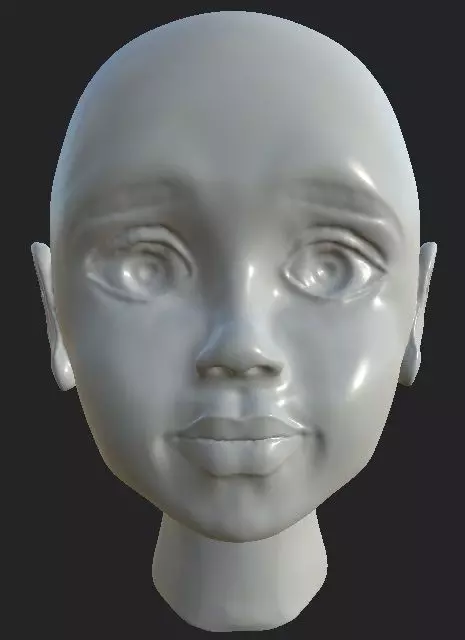 Character Head 3D model