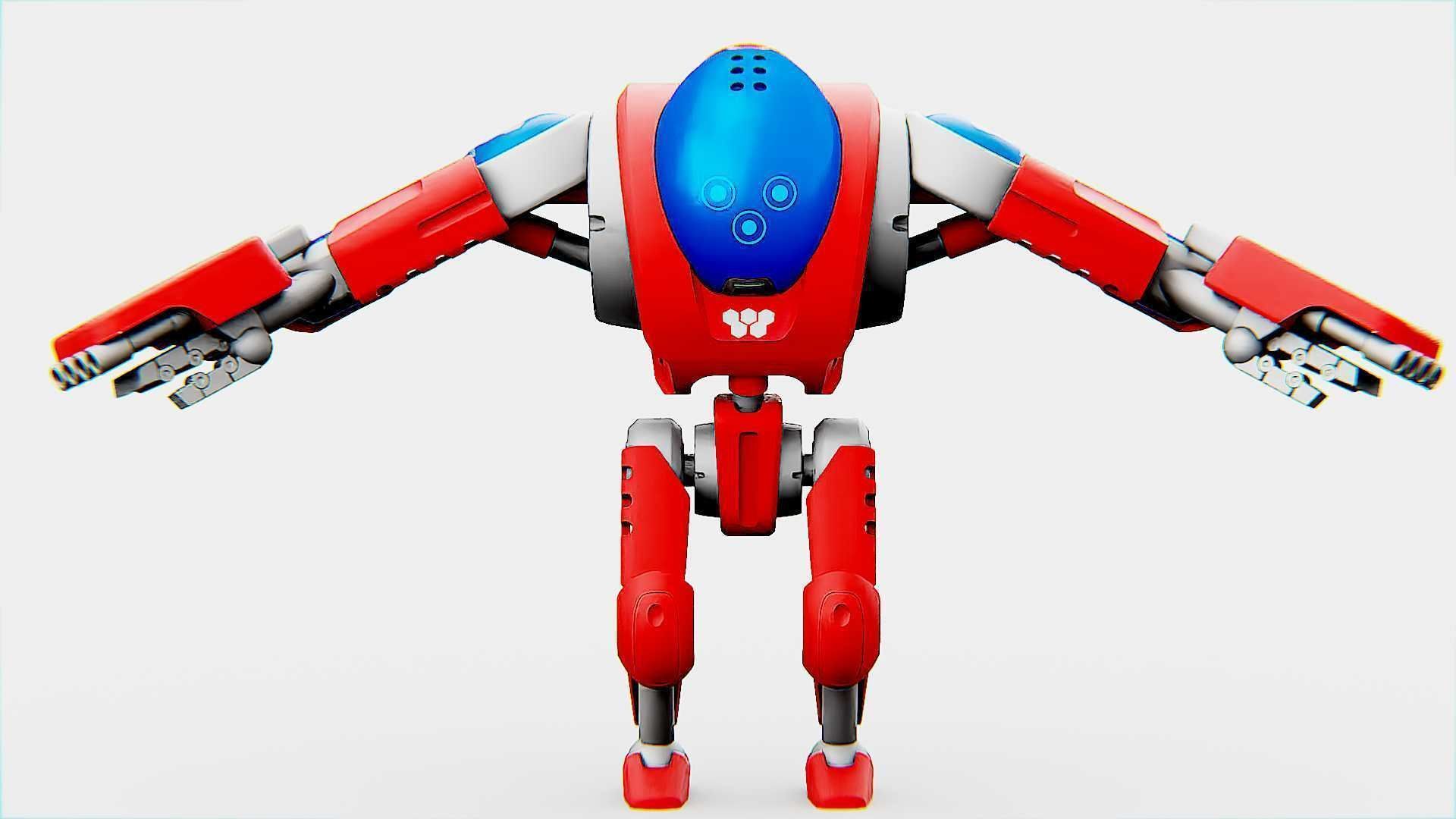 BATTLE DROID S-150  Rigged for Unreal Engine - Unity - MIXAMO 3D model_24