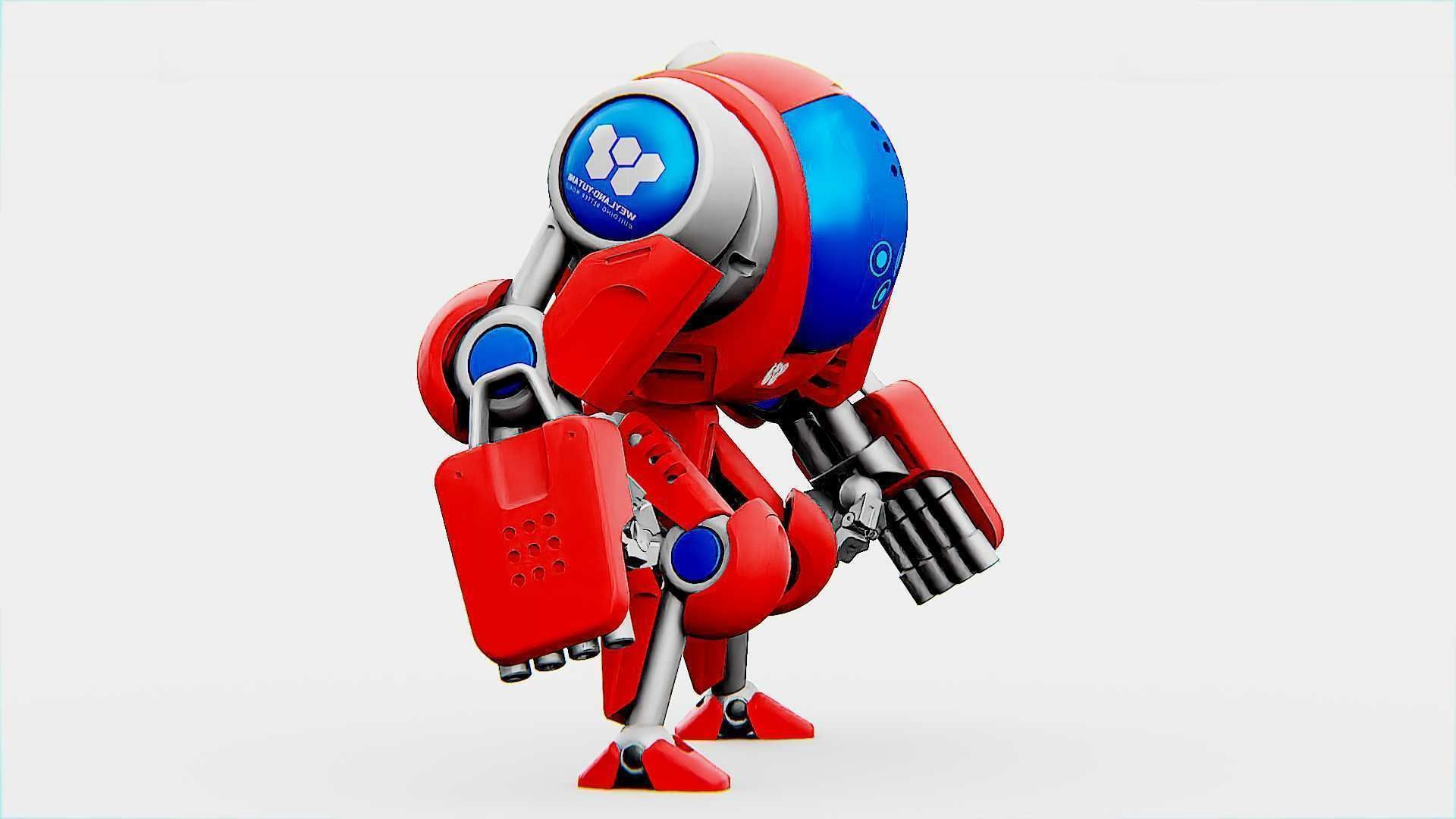 BATTLE DROID S-150  Rigged for Unreal Engine - Unity - MIXAMO 3D model_5