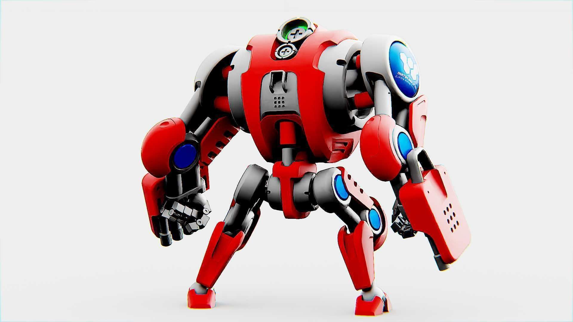 BATTLE DROID S-150  Rigged for Unreal Engine - Unity - MIXAMO 3D model_9