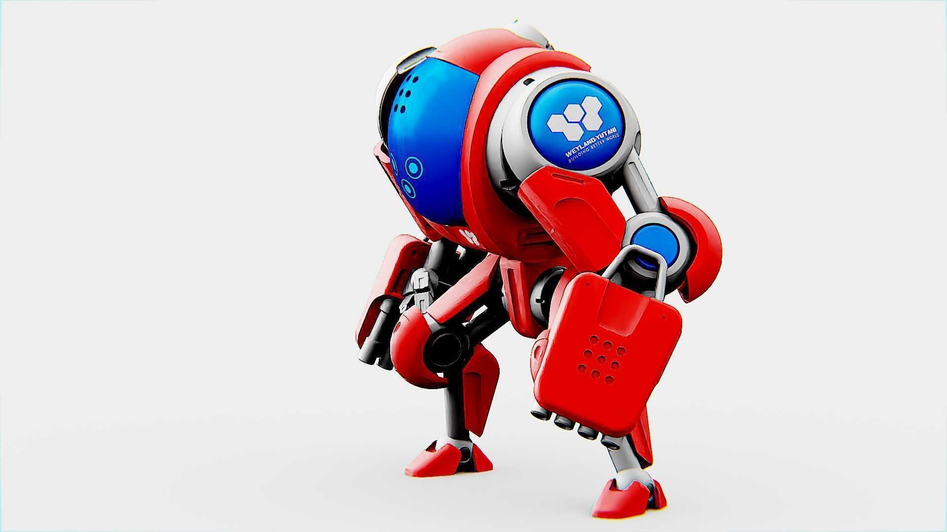 BATTLE DROID S-150  Rigged for Unreal Engine - Unity - MIXAMO 3D model_15