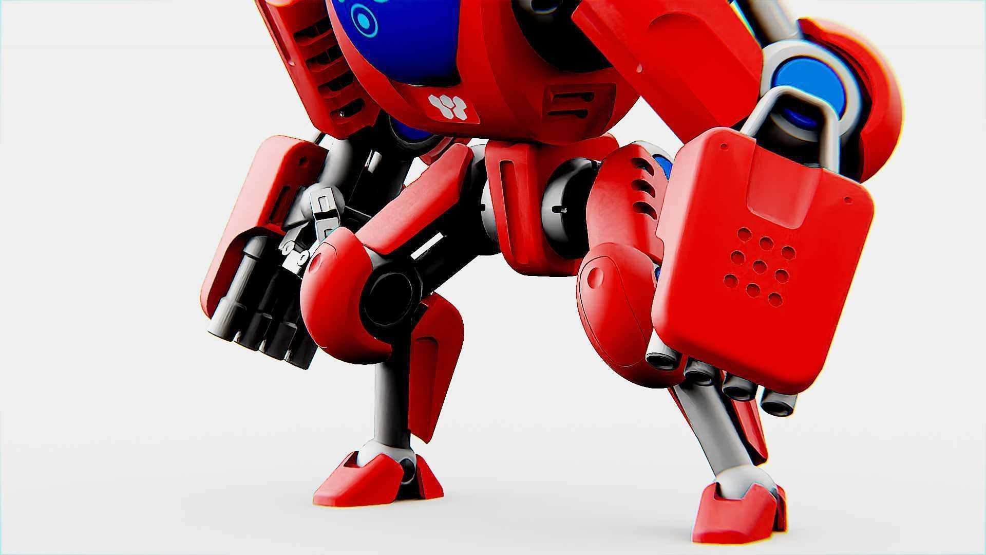 BATTLE DROID S-150  Rigged for Unreal Engine - Unity - MIXAMO 3D model_20