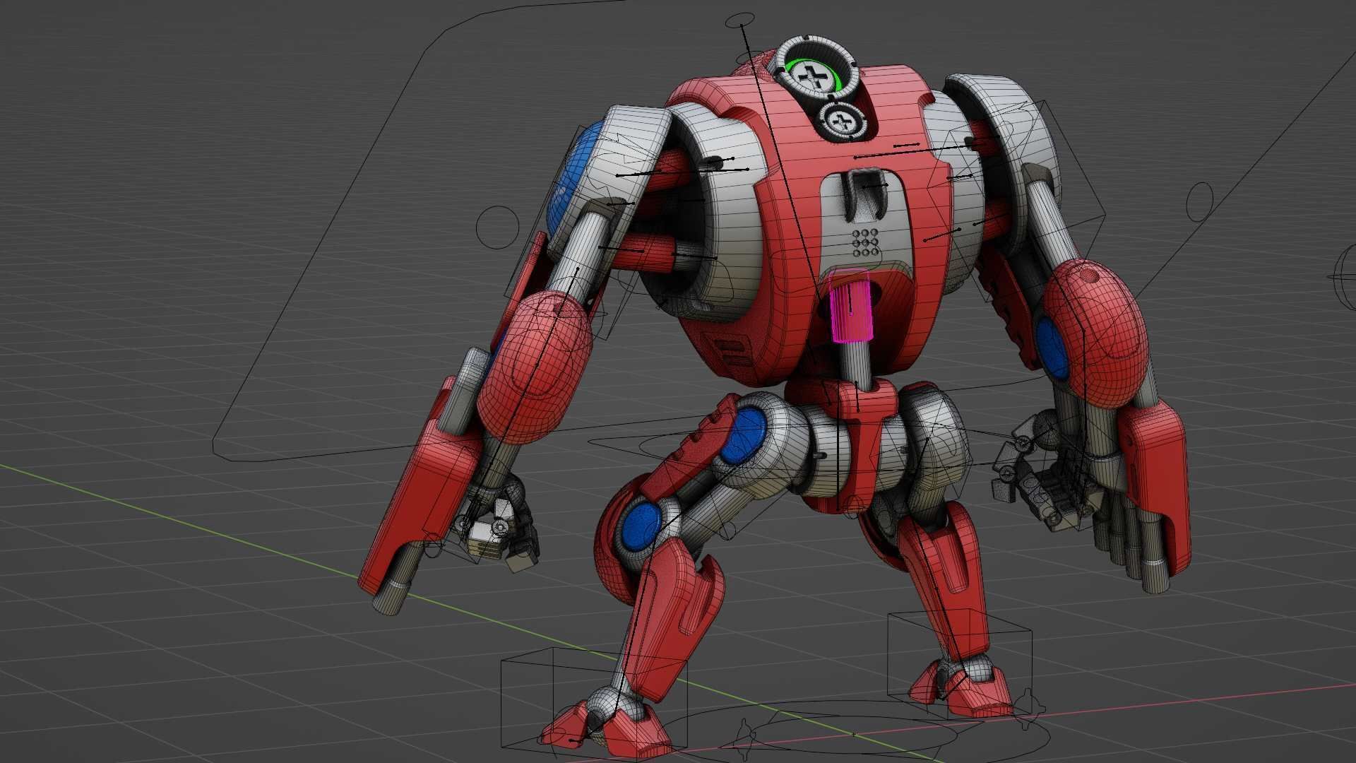 BATTLE DROID S-150  Rigged for Unreal Engine - Unity - MIXAMO 3D model_38