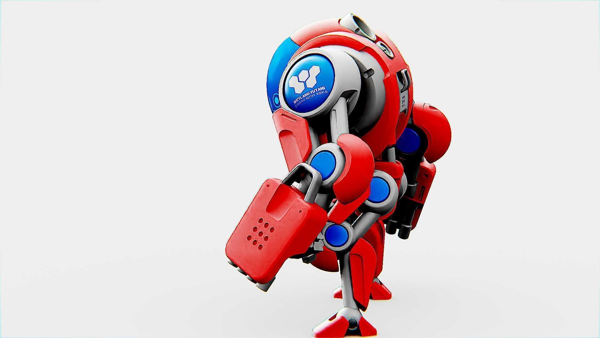 BATTLE DROID S-150  Rigged for Unreal Engine - Unity - MIXAMO 3D model_13