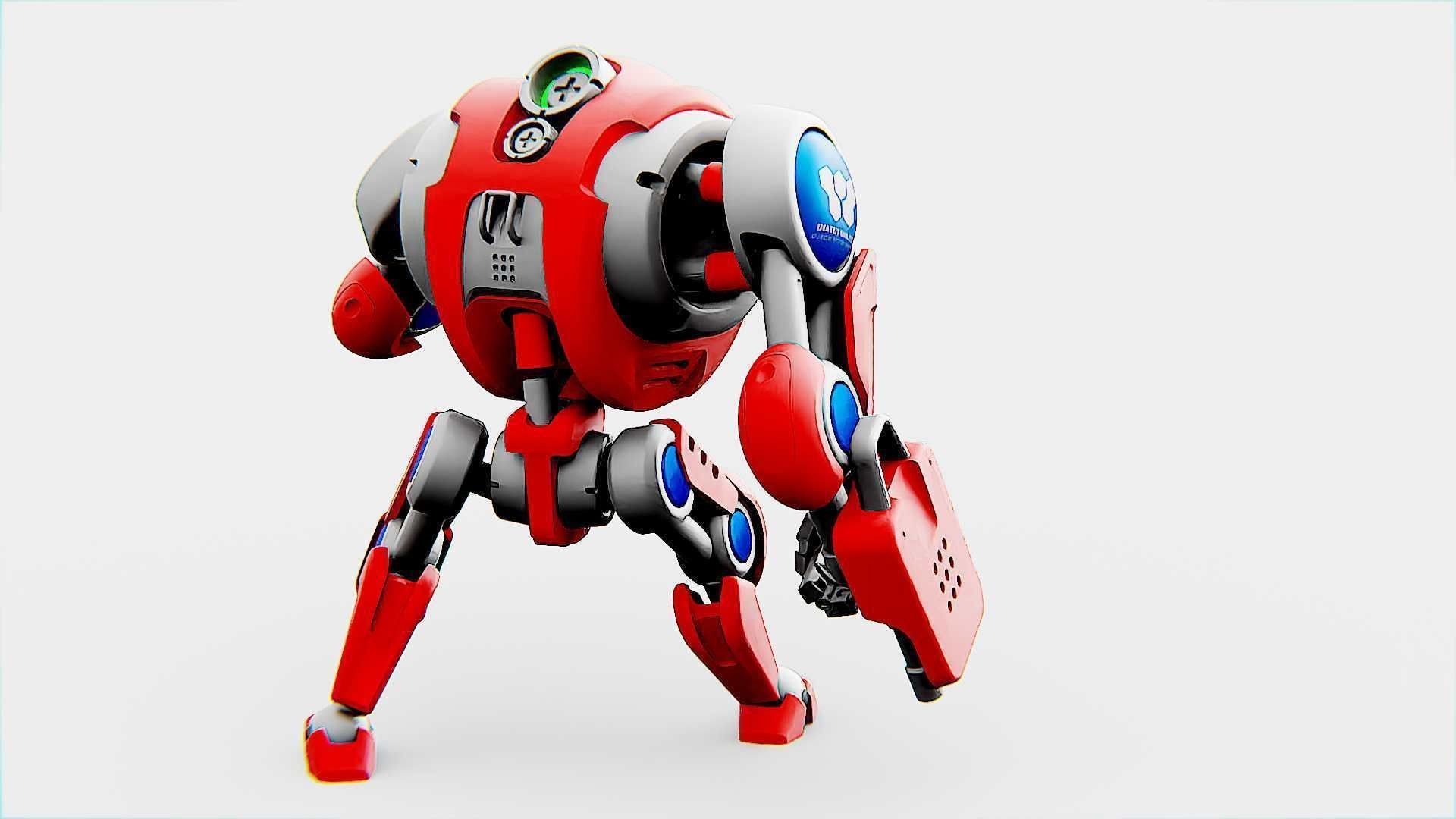 BATTLE DROID S-150  Rigged for Unreal Engine - Unity - MIXAMO 3D model_29