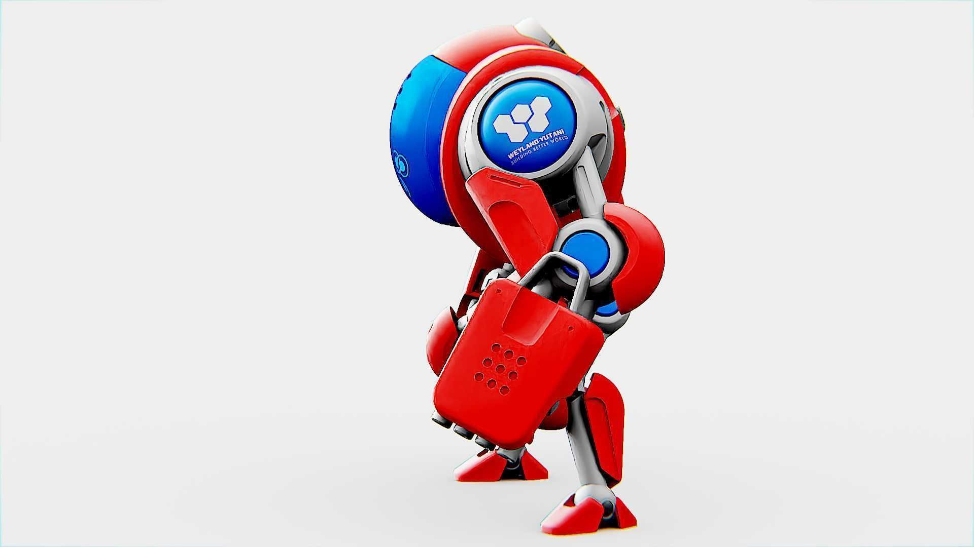 BATTLE DROID S-150  Rigged for Unreal Engine - Unity - MIXAMO 3D model_14