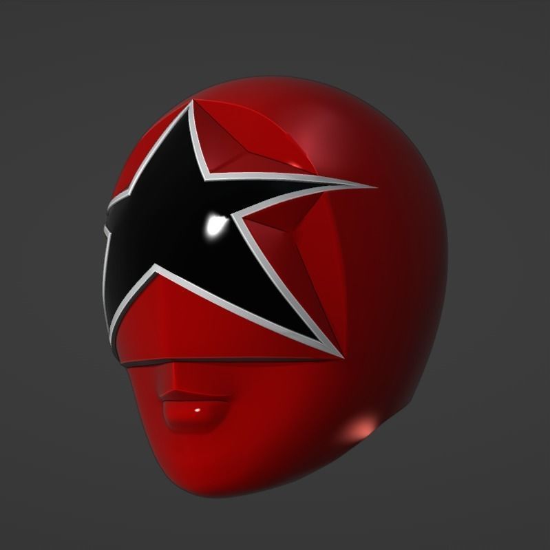 Power Ranger Zeo Helmet Set 3D print model_5
