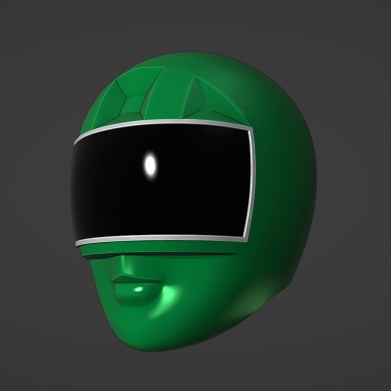 Power Ranger Zeo Helmet Set 3D print model_3