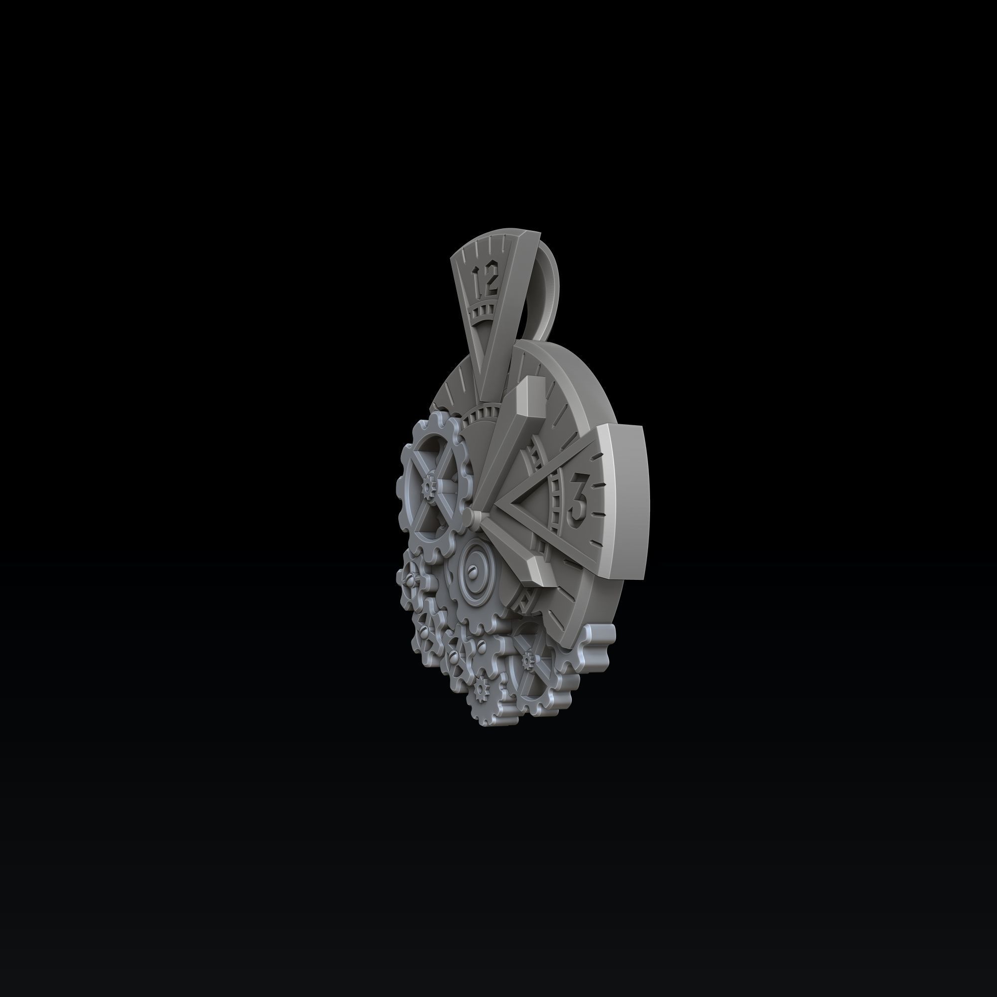 Time Pendant 3D print model_7