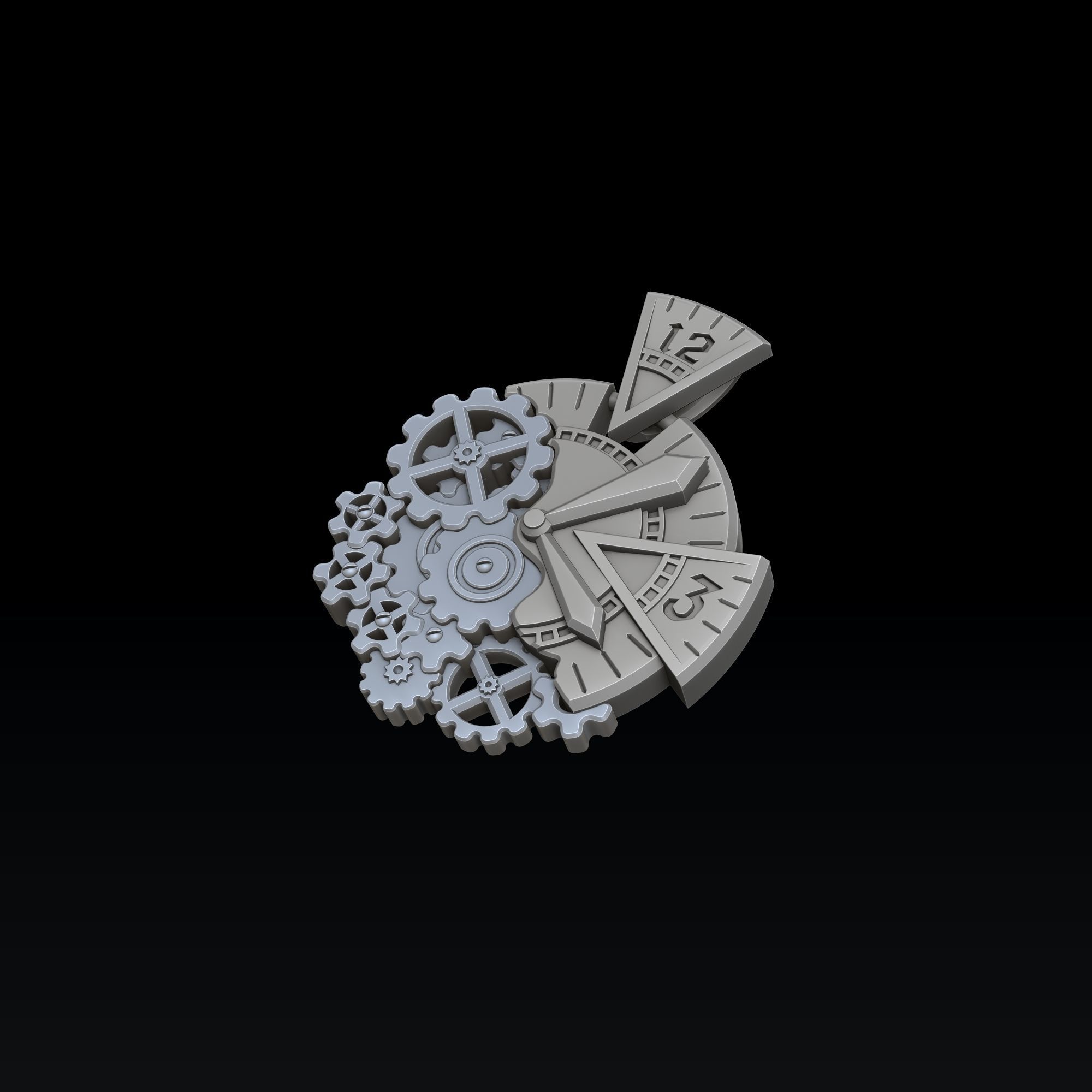 Time Pendant 3D print model_5