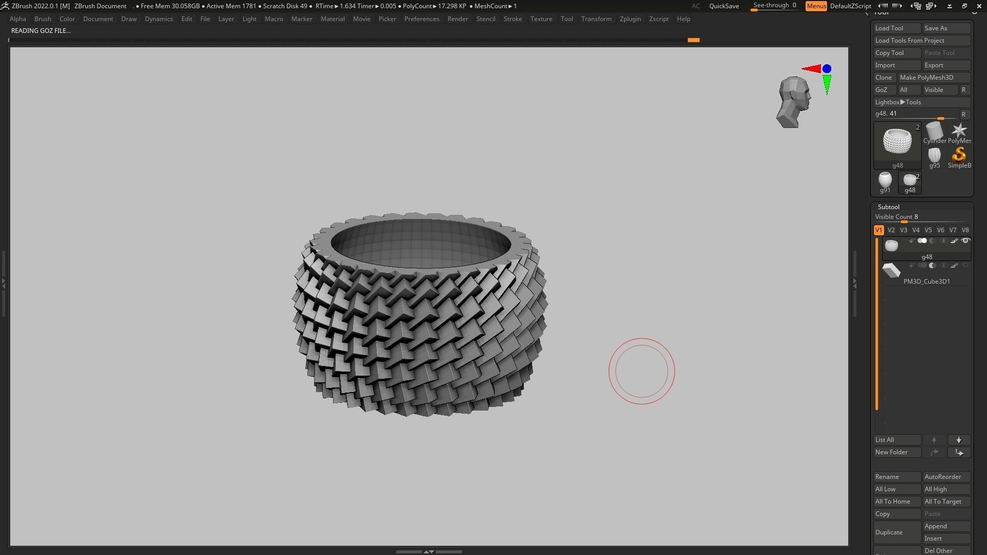 pot g48 3D print model 3D print model_5