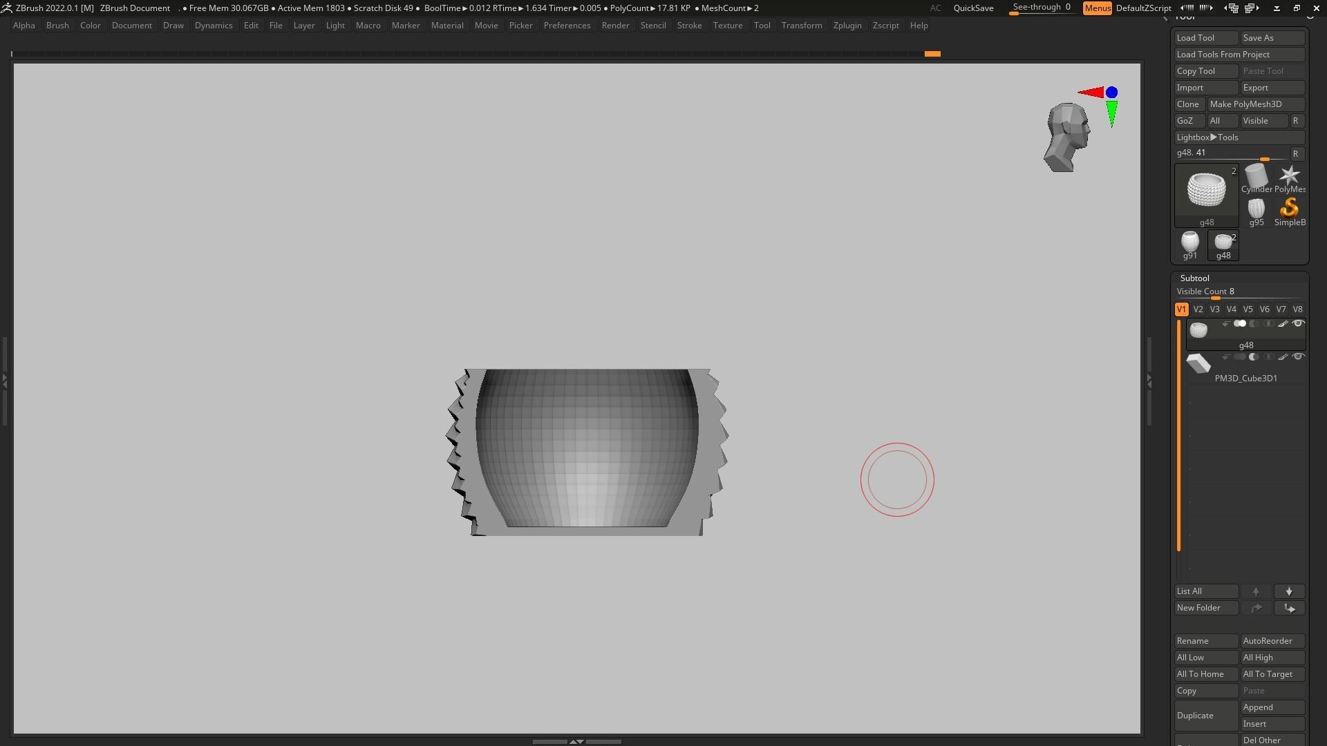 pot g48 3D print model 3D print model_13