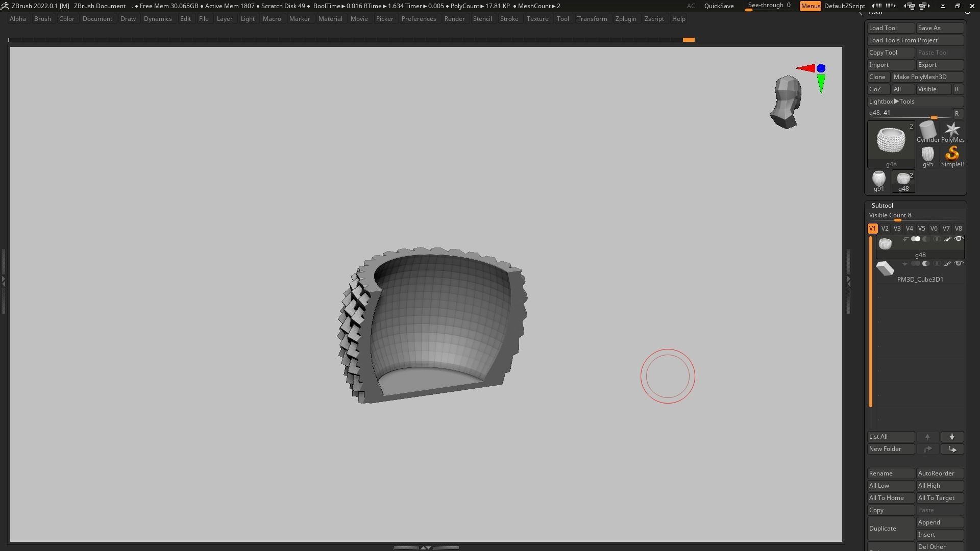 pot g48 3D print model 3D print model_14