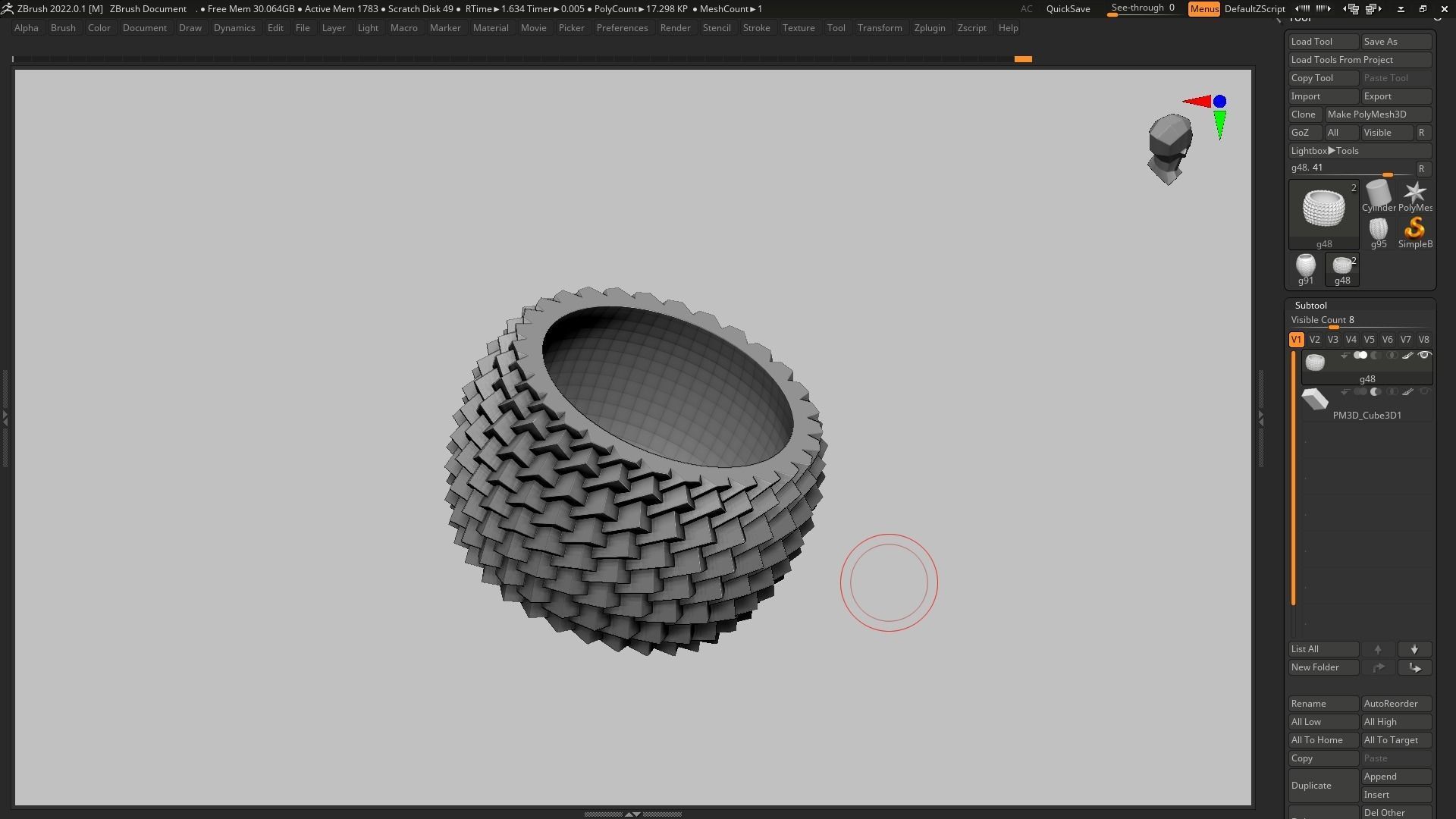 pot g48 3D print model 3D print model_7