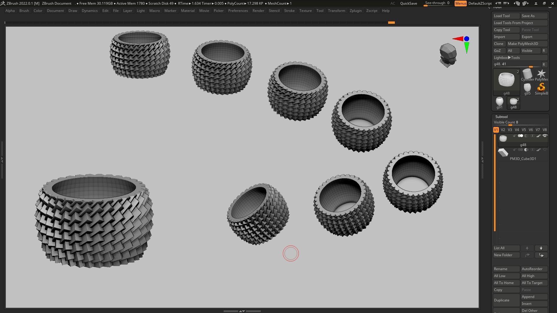 pot g48 3D print model 3D print model_12