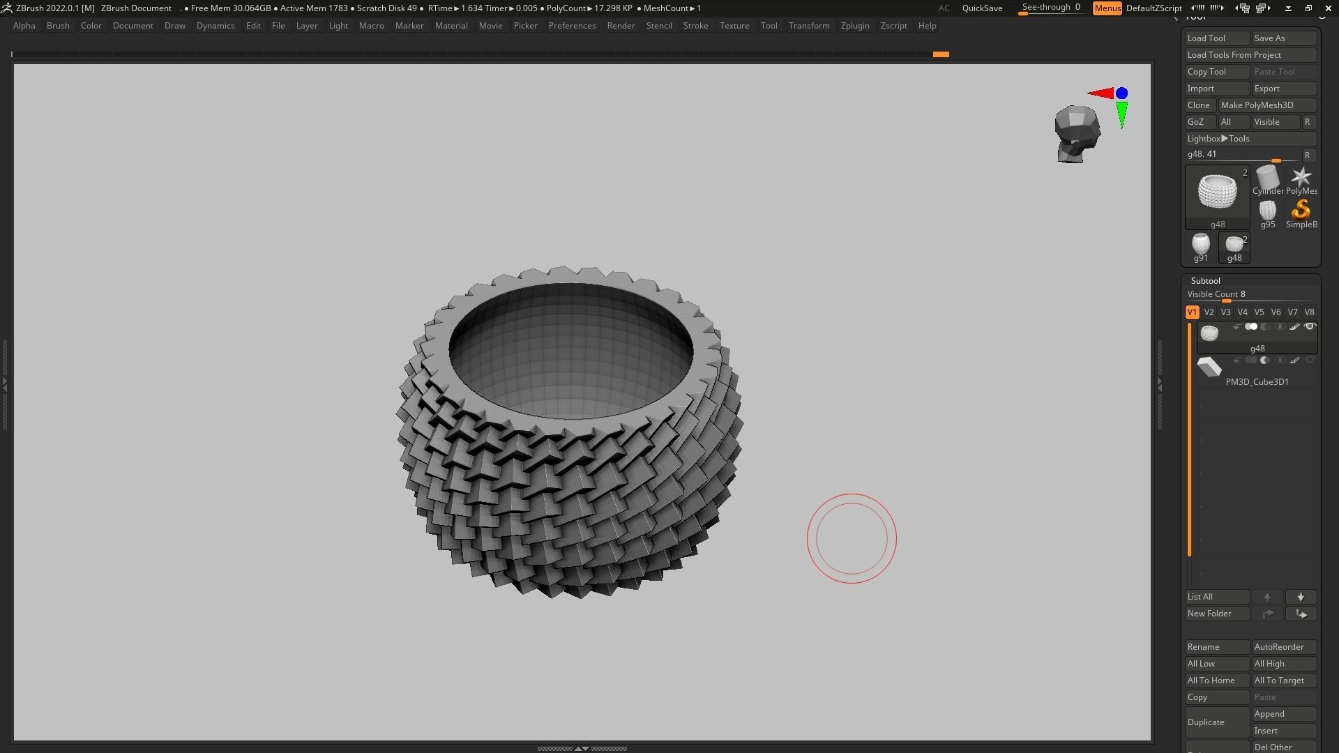 pot g48 3D print model 3D print model_6