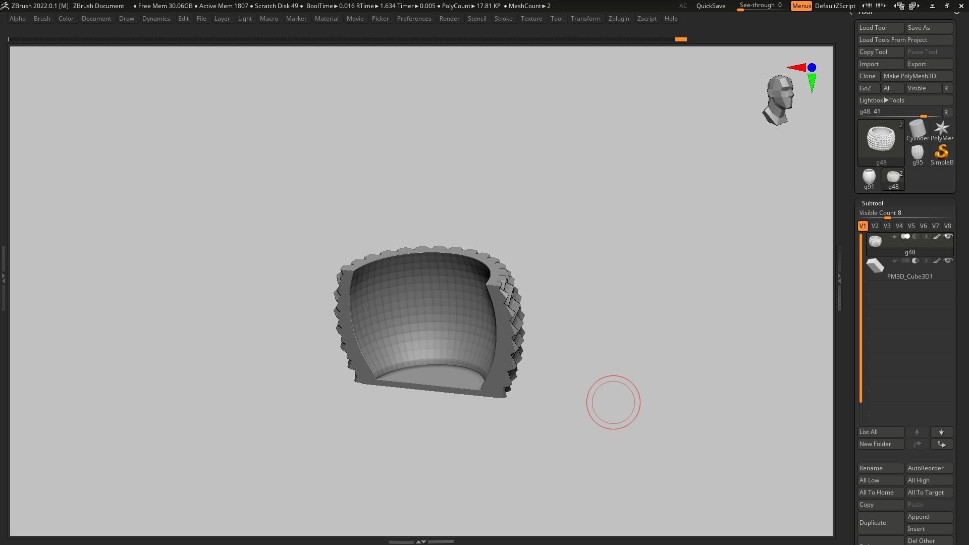 pot g48 3D print model 3D print model_15
