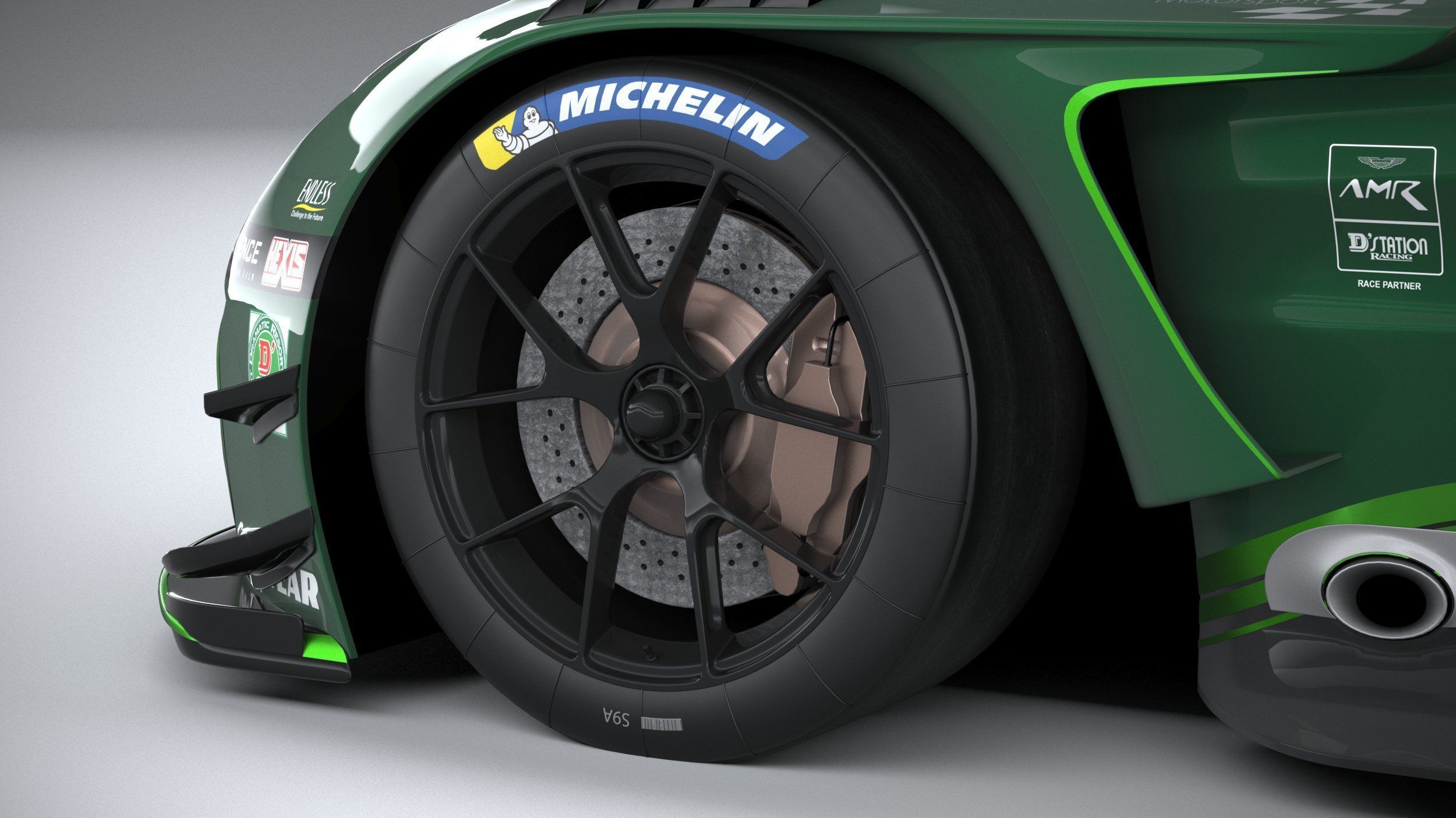 Aston Martin Vantage GT3 2023 3D model_16