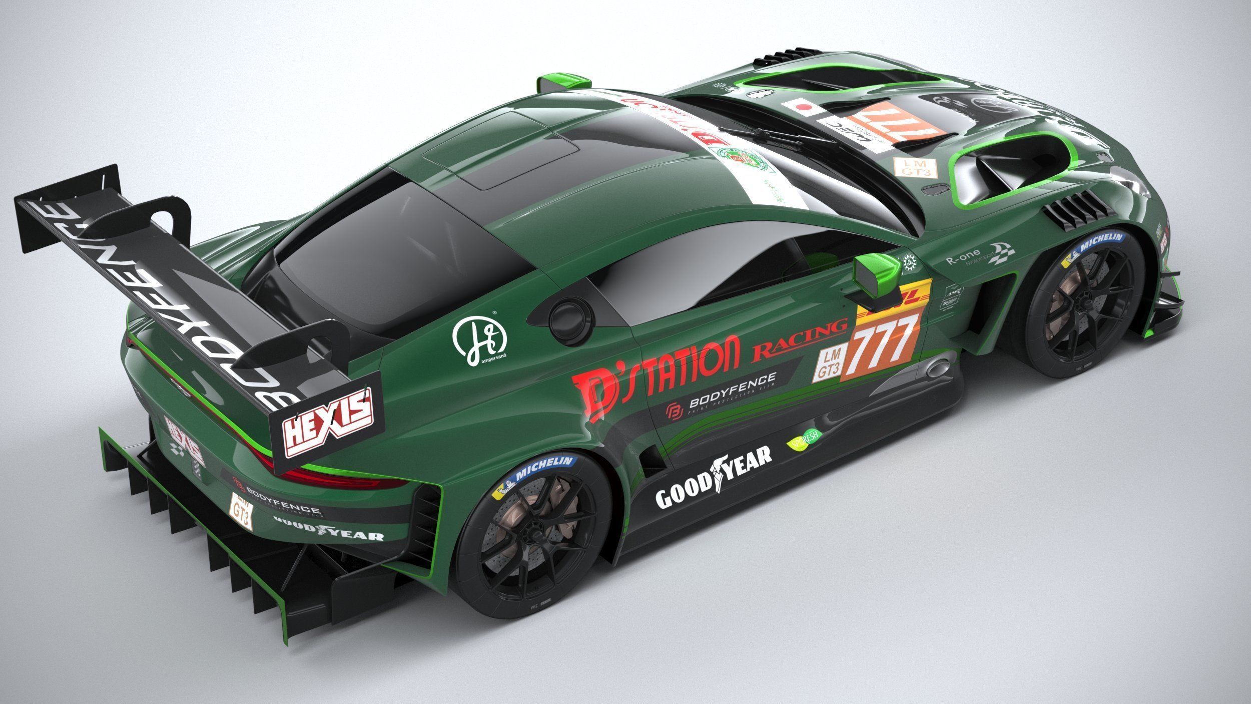 Aston Martin Vantage GT3 2023 3D model_10