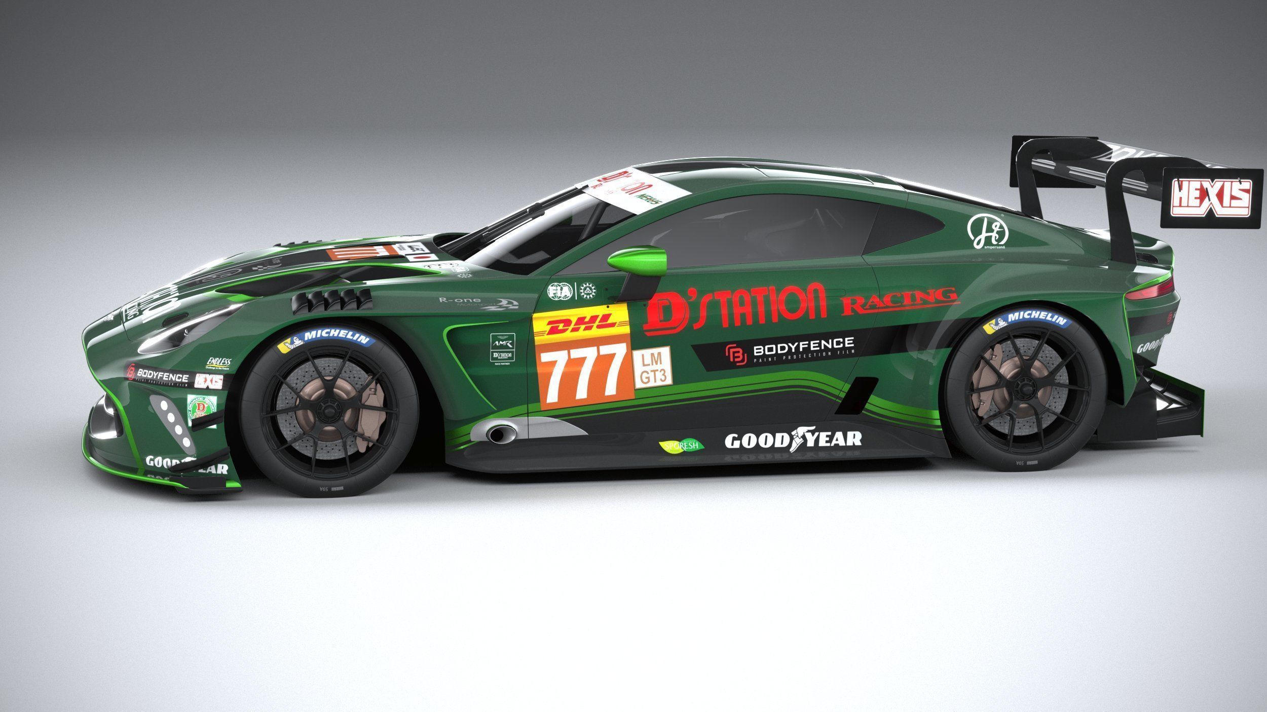 Aston Martin Vantage GT3 2023 3D model_8