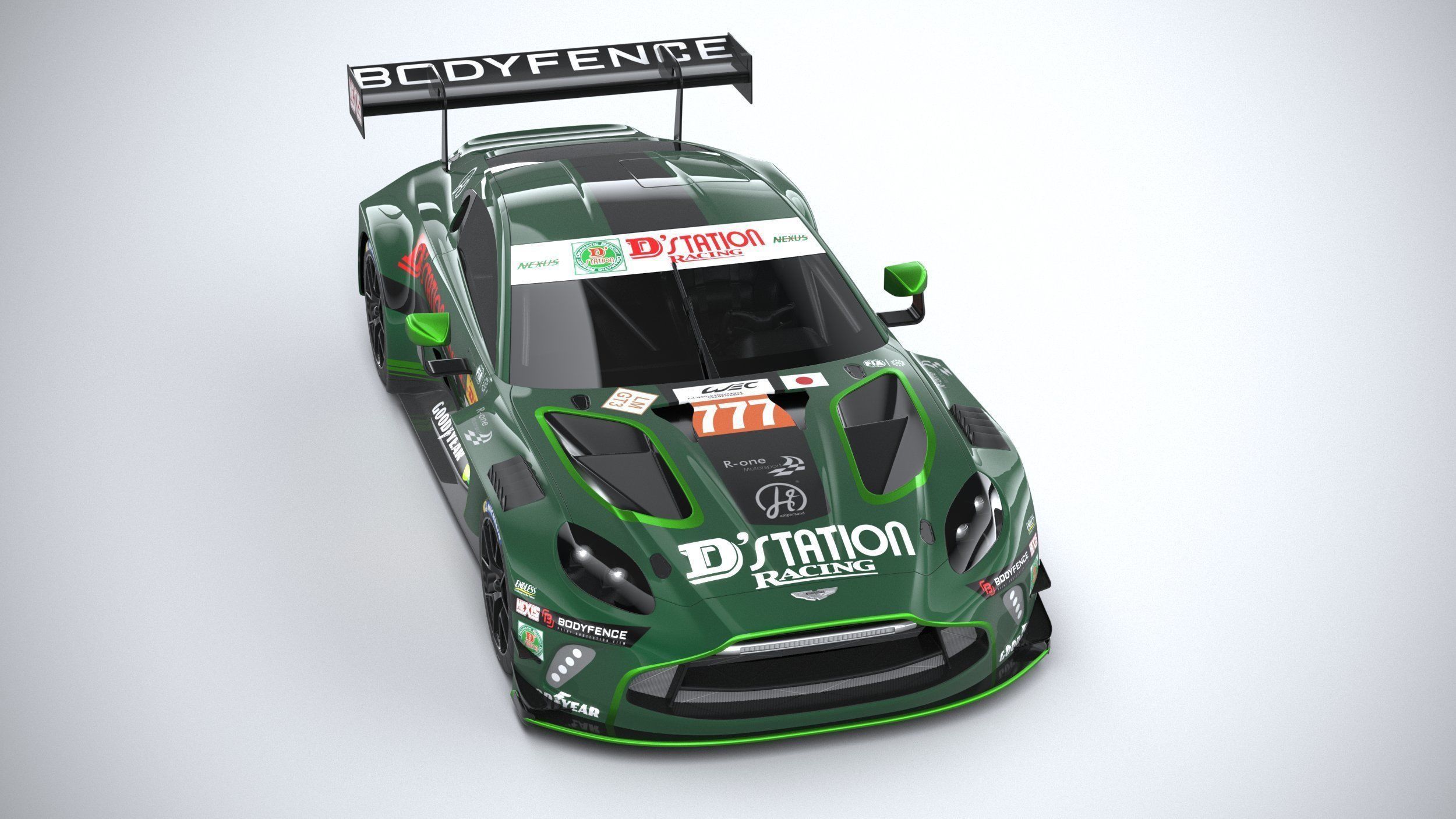 Aston Martin Vantage GT3 2023 3D model_12
