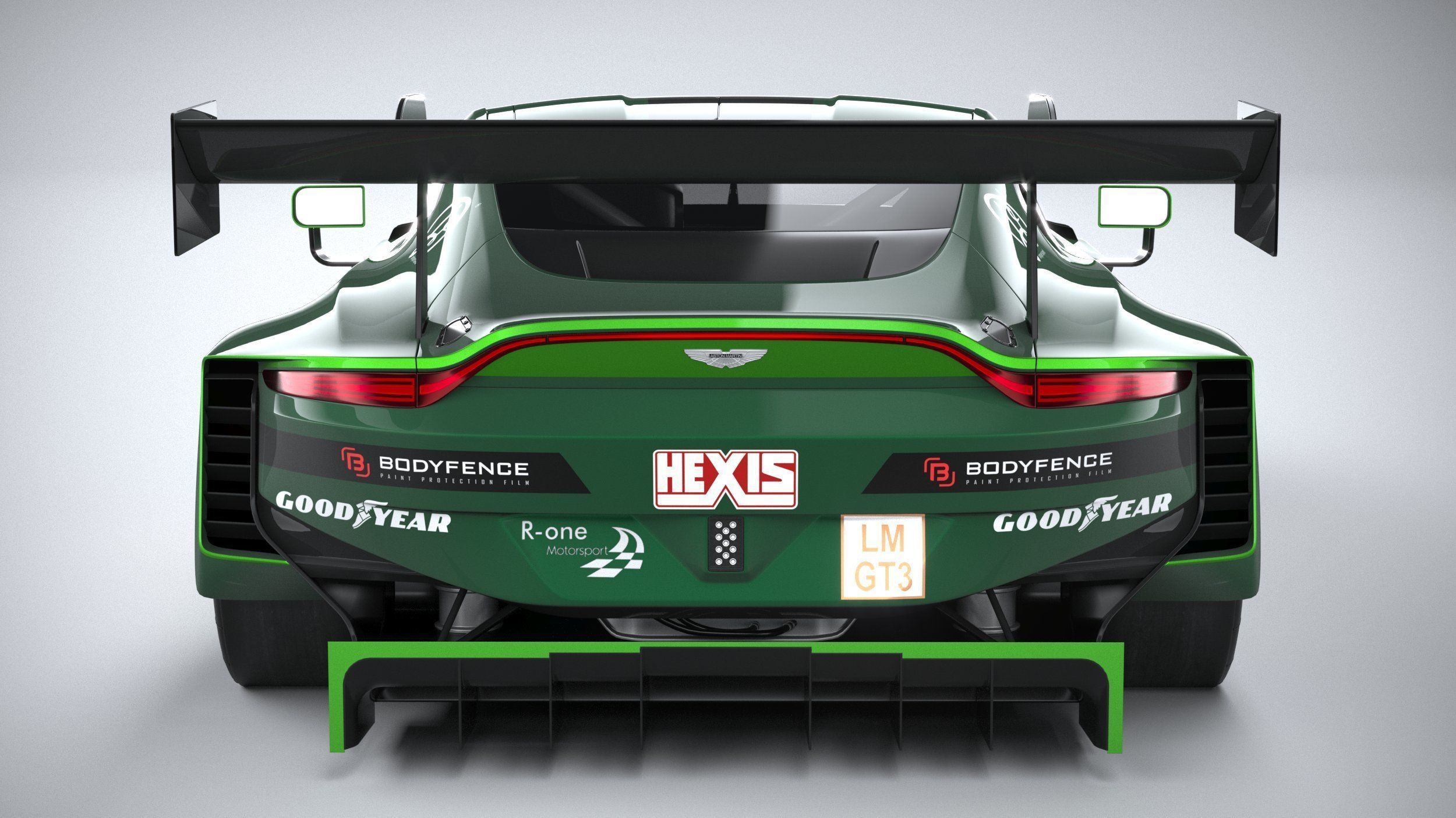 Aston Martin Vantage GT3 2023 3D model_4