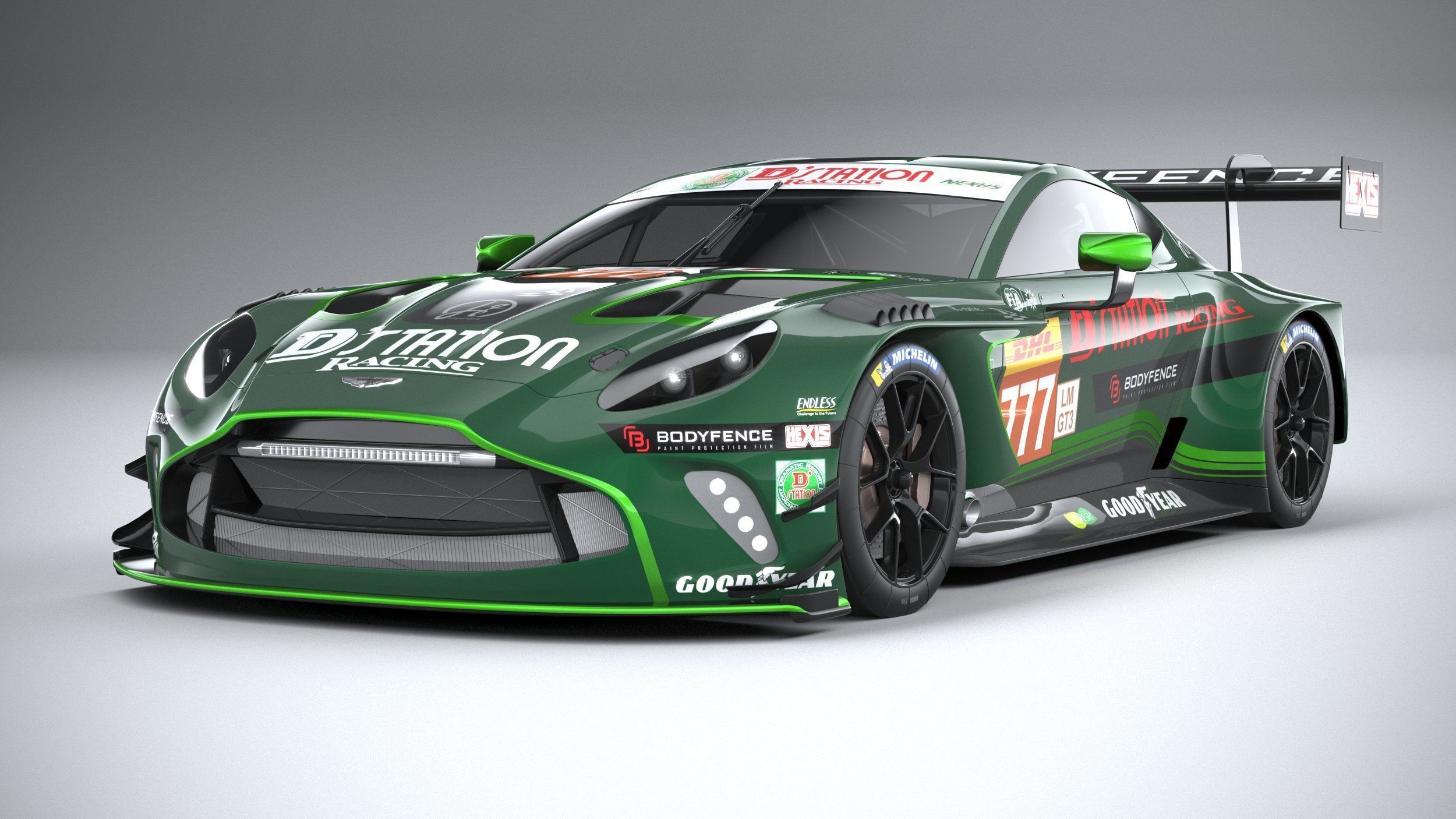 Aston Martin Vantage GT3 2023 3D model_2