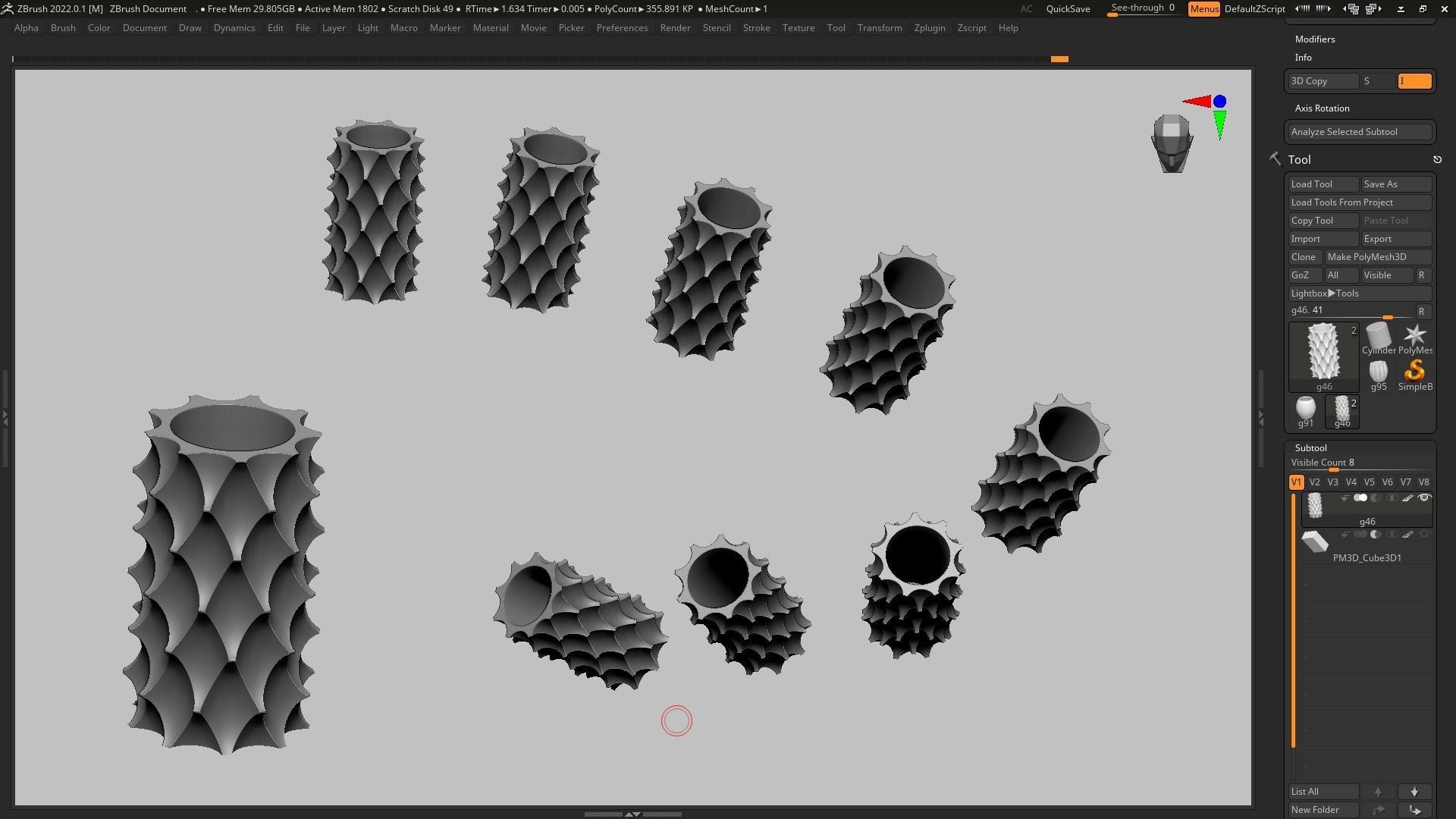pot g46 3D print model 3D print model_8
