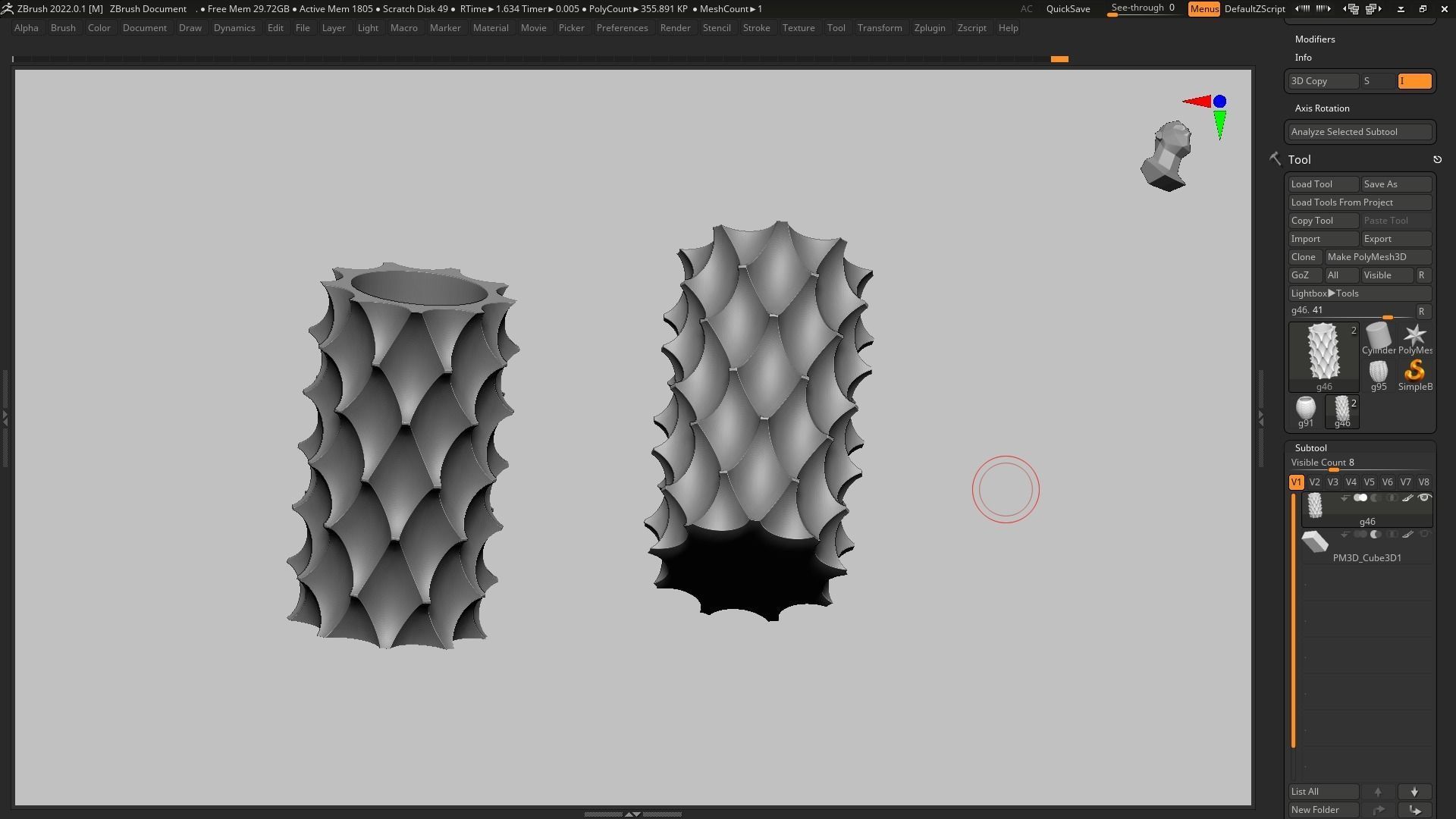 pot g46 3D print model 3D print model_7