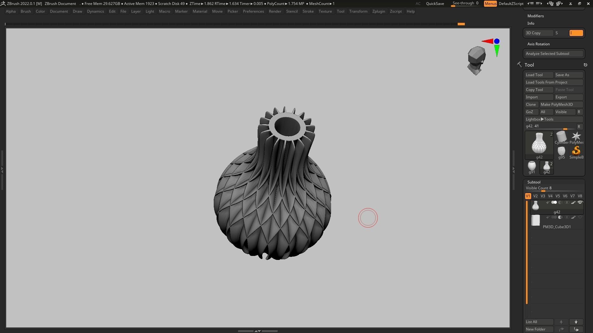 pot g42 3D print model 3D print model_7