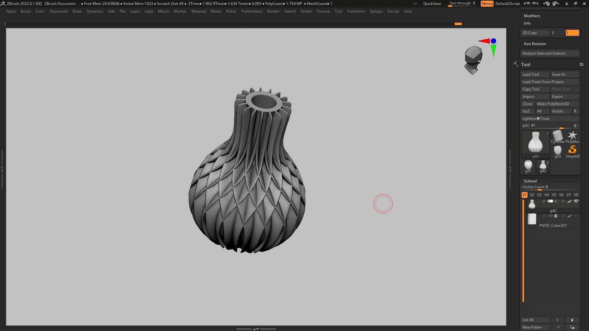 pot g42 3D print model 3D print model_6