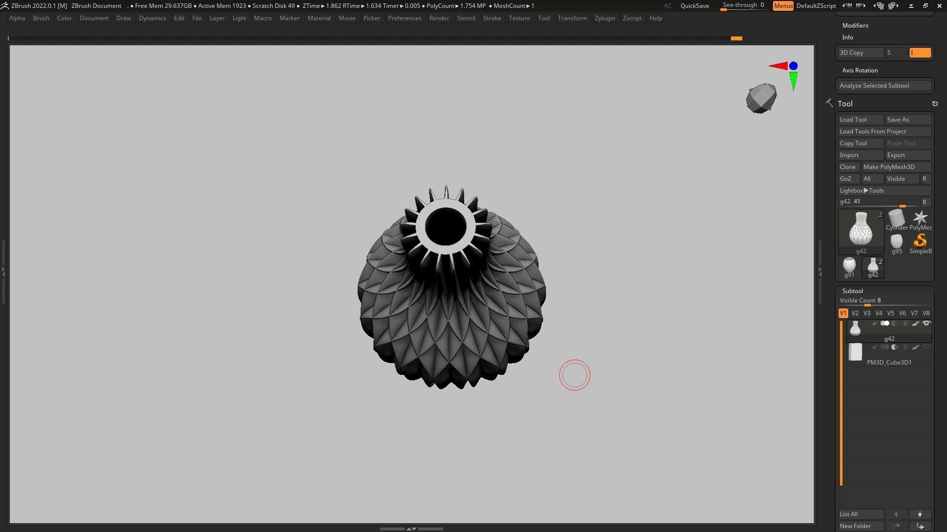 pot g42 3D print model 3D print model_8