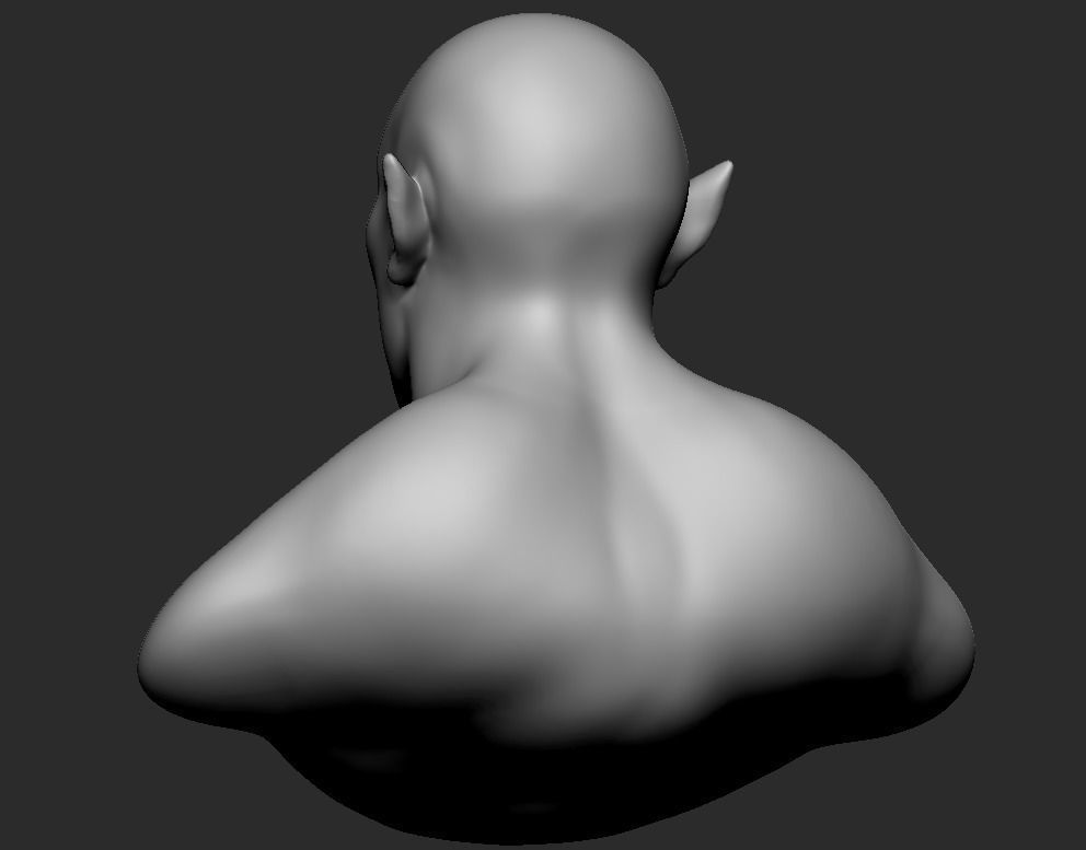 ORC STATUE - MESH BASE 3D print model_3