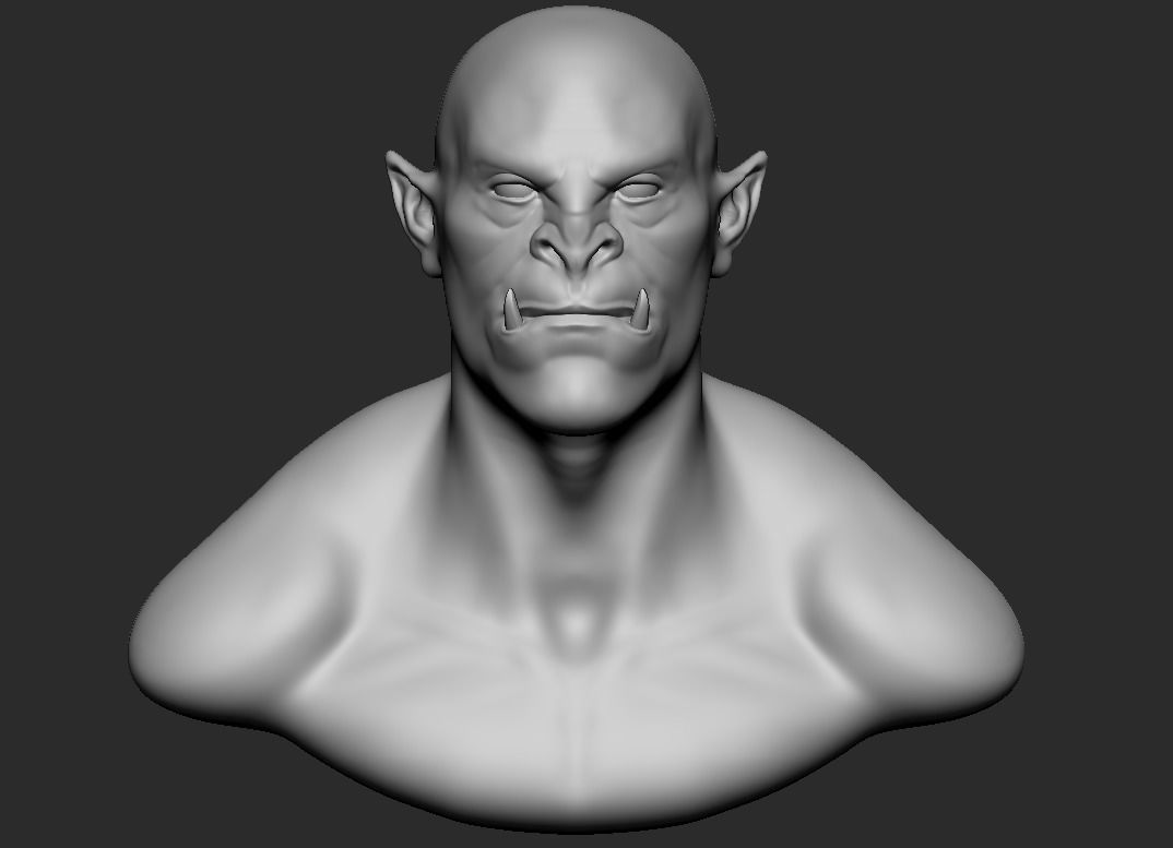 ORC STATUE - MESH BASE 3D print model_10
