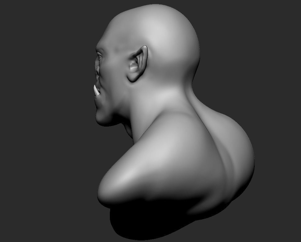 ORC STATUE - MESH BASE 3D print model_2