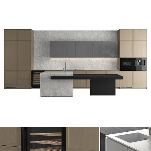 Kitchen set 43 3D model