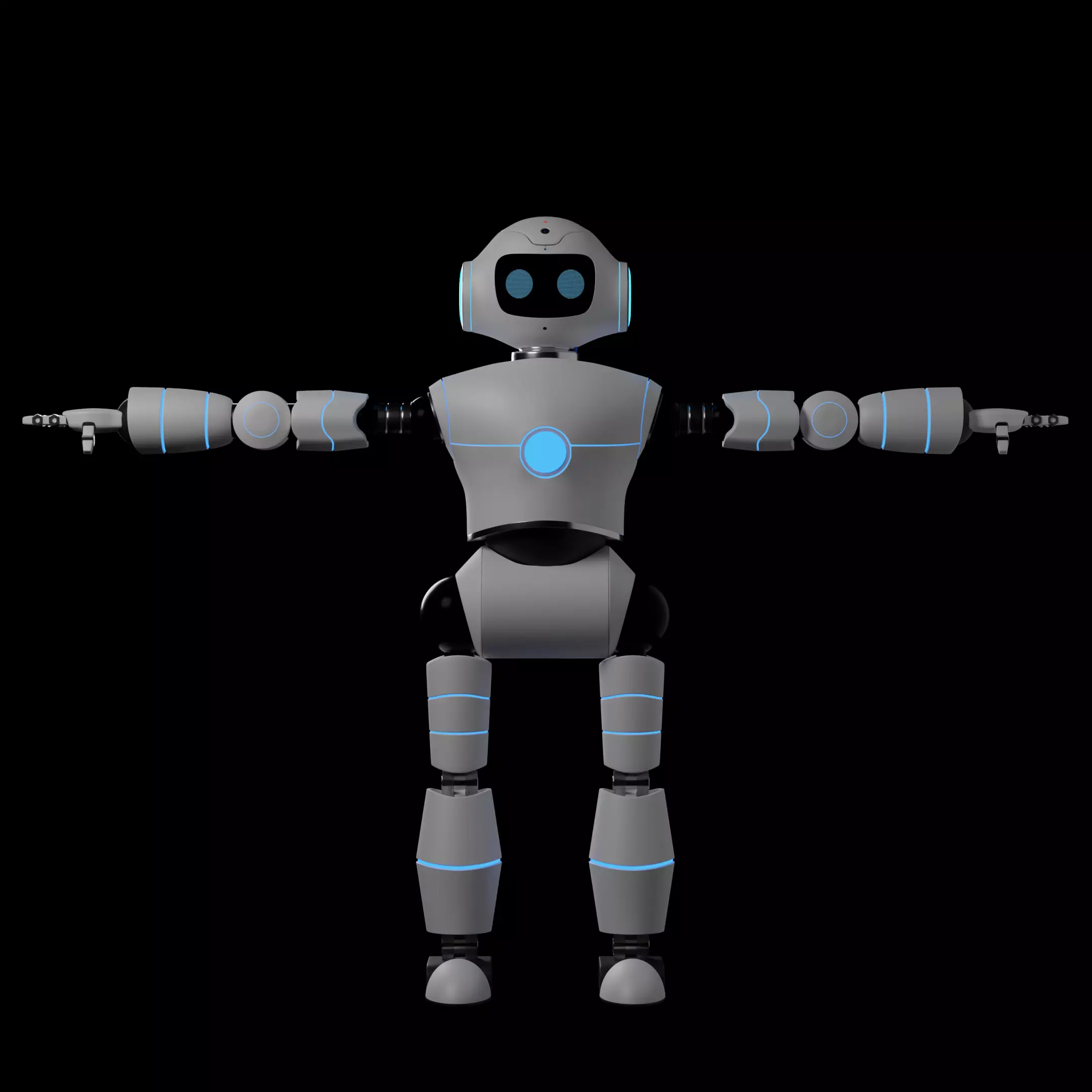 Futuristic Robot High Quality 3D Model 3D model_0