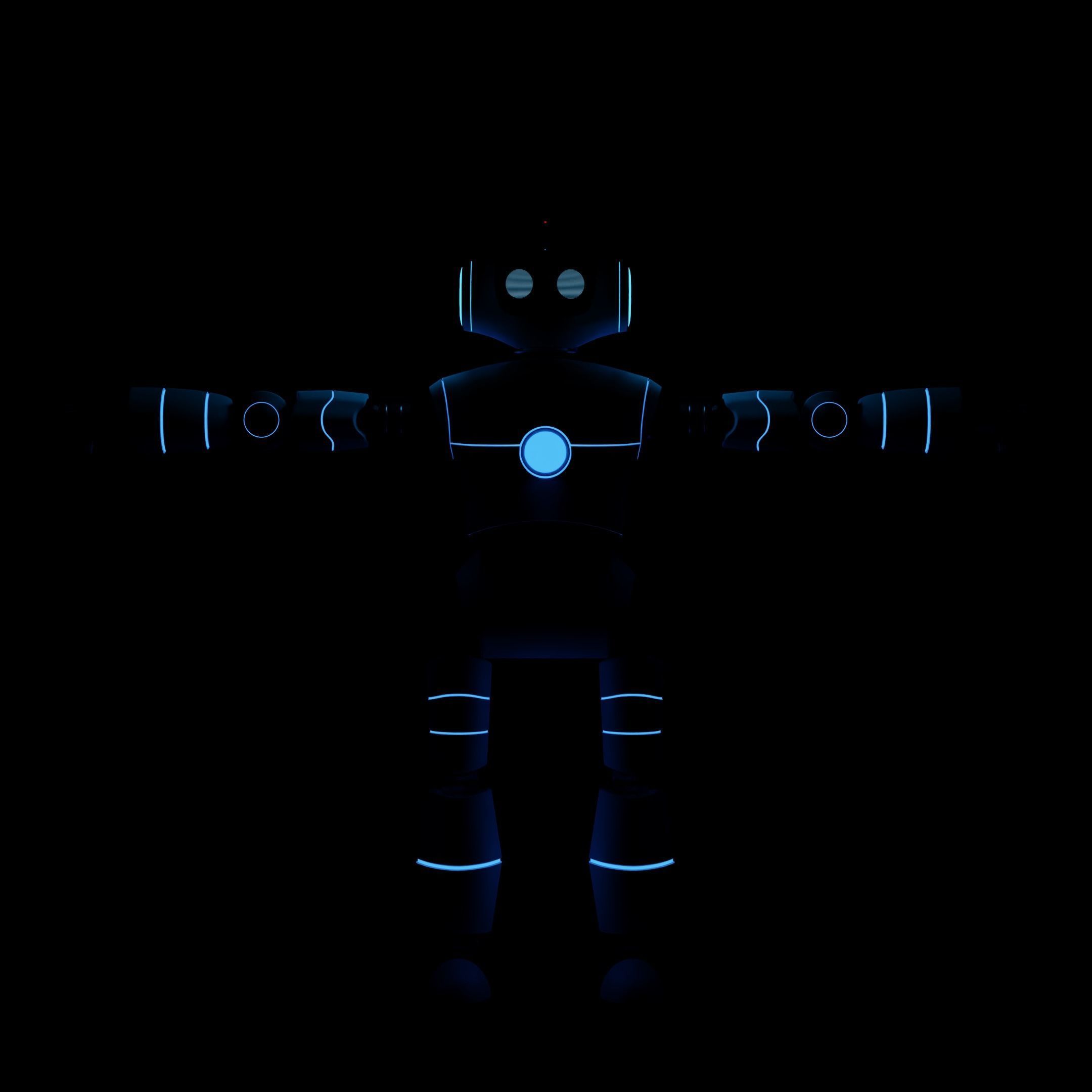 Futuristic Robot High Quality 3D Model 3D model_1