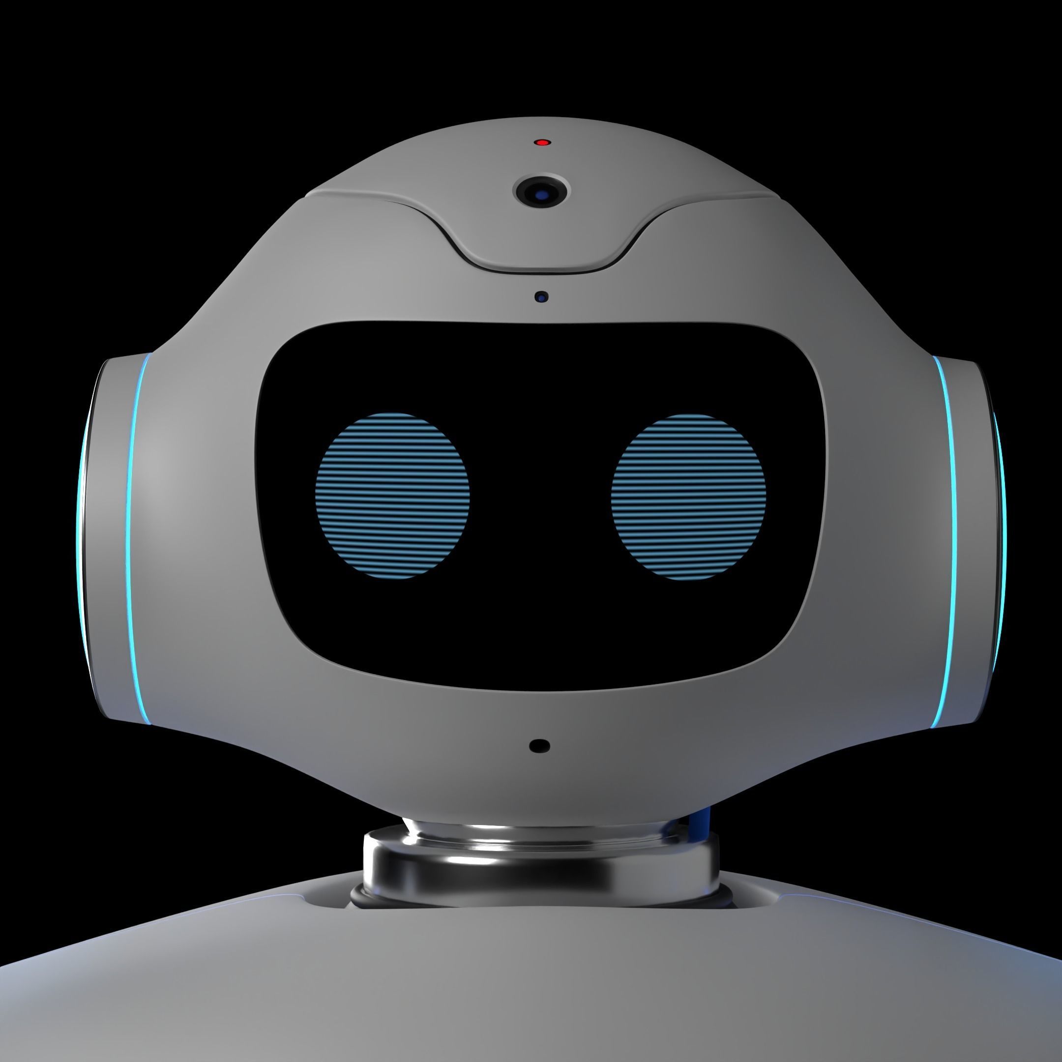 Futuristic Robot High Quality 3D Model 3D model_4