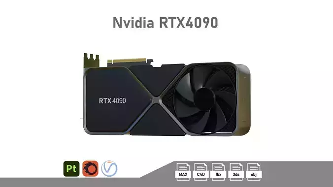 NVIDIA RTX 4090 3D model