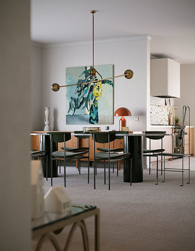 Caulfield North interior scene 3D model 5