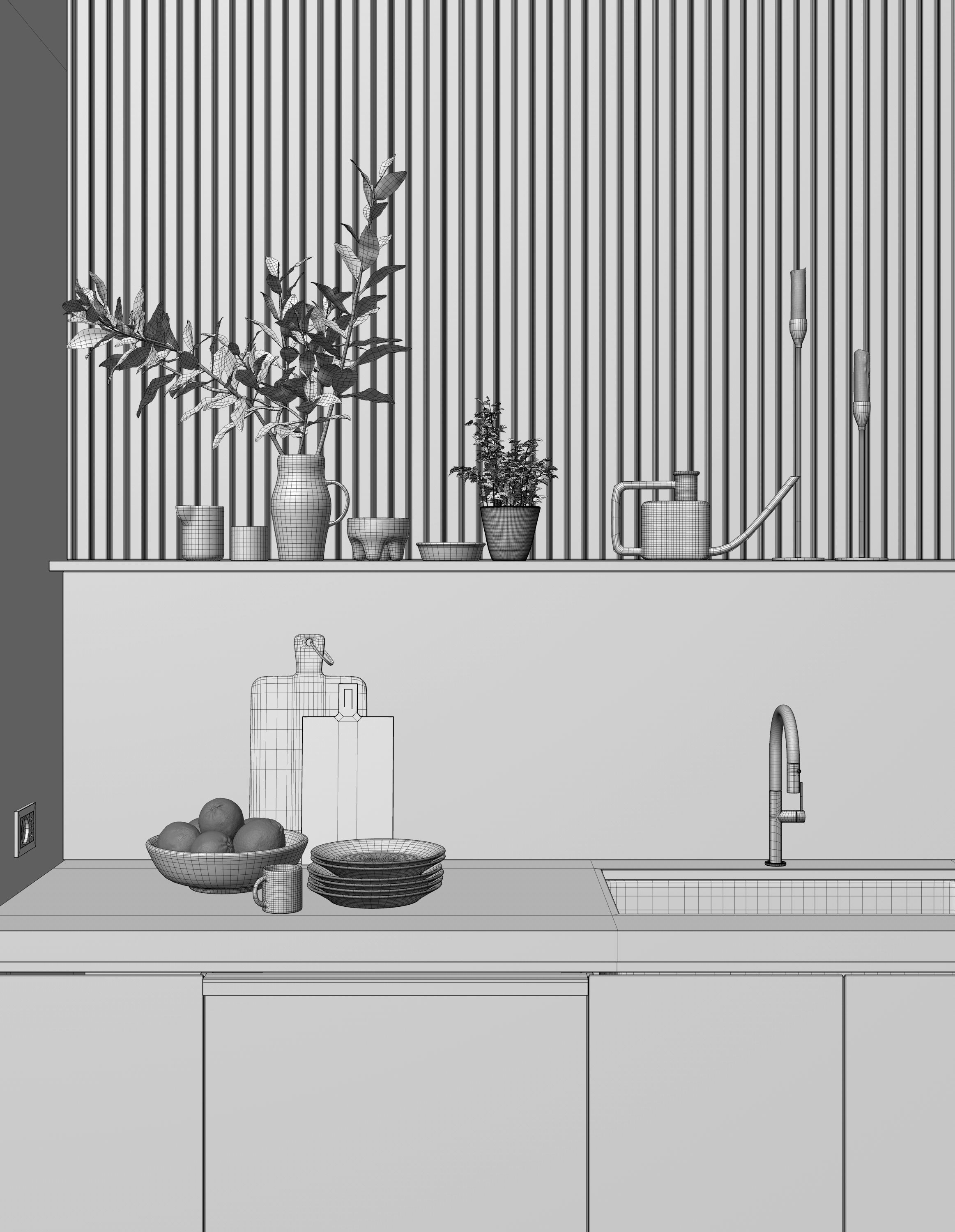 Caulfield North interior scene 3D model_17