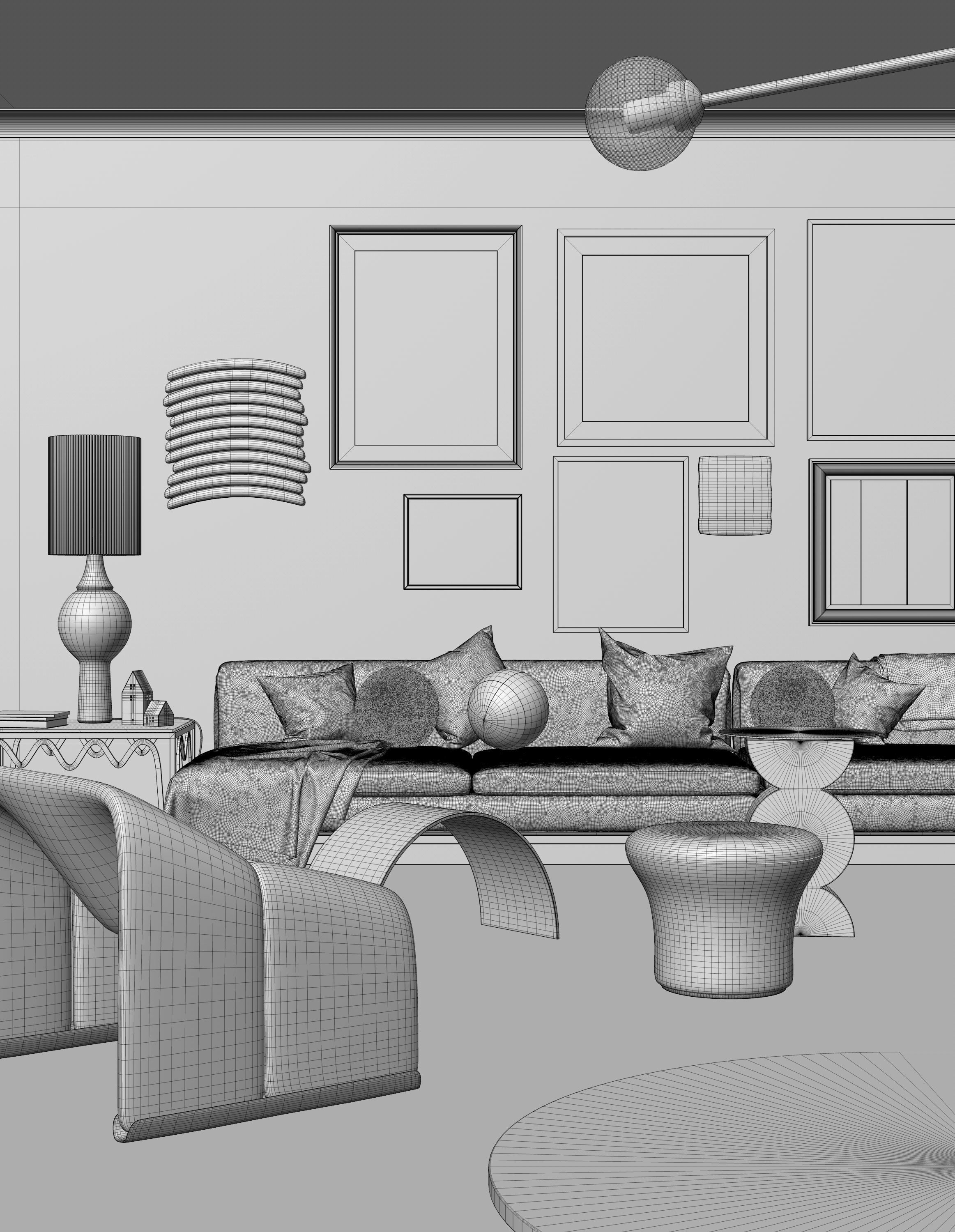 Caulfield North interior scene 3D model_12