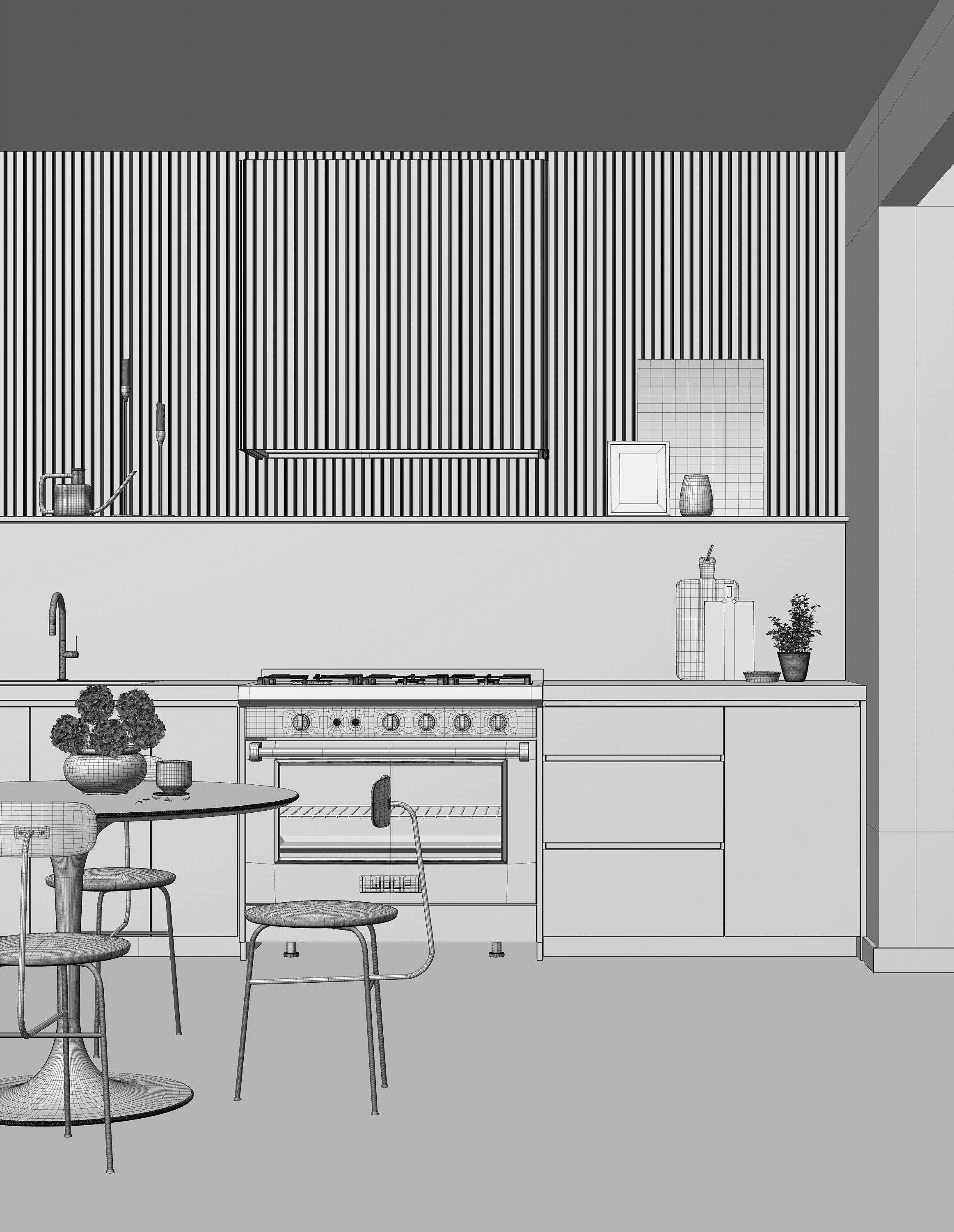 Caulfield North interior scene 3D model_18